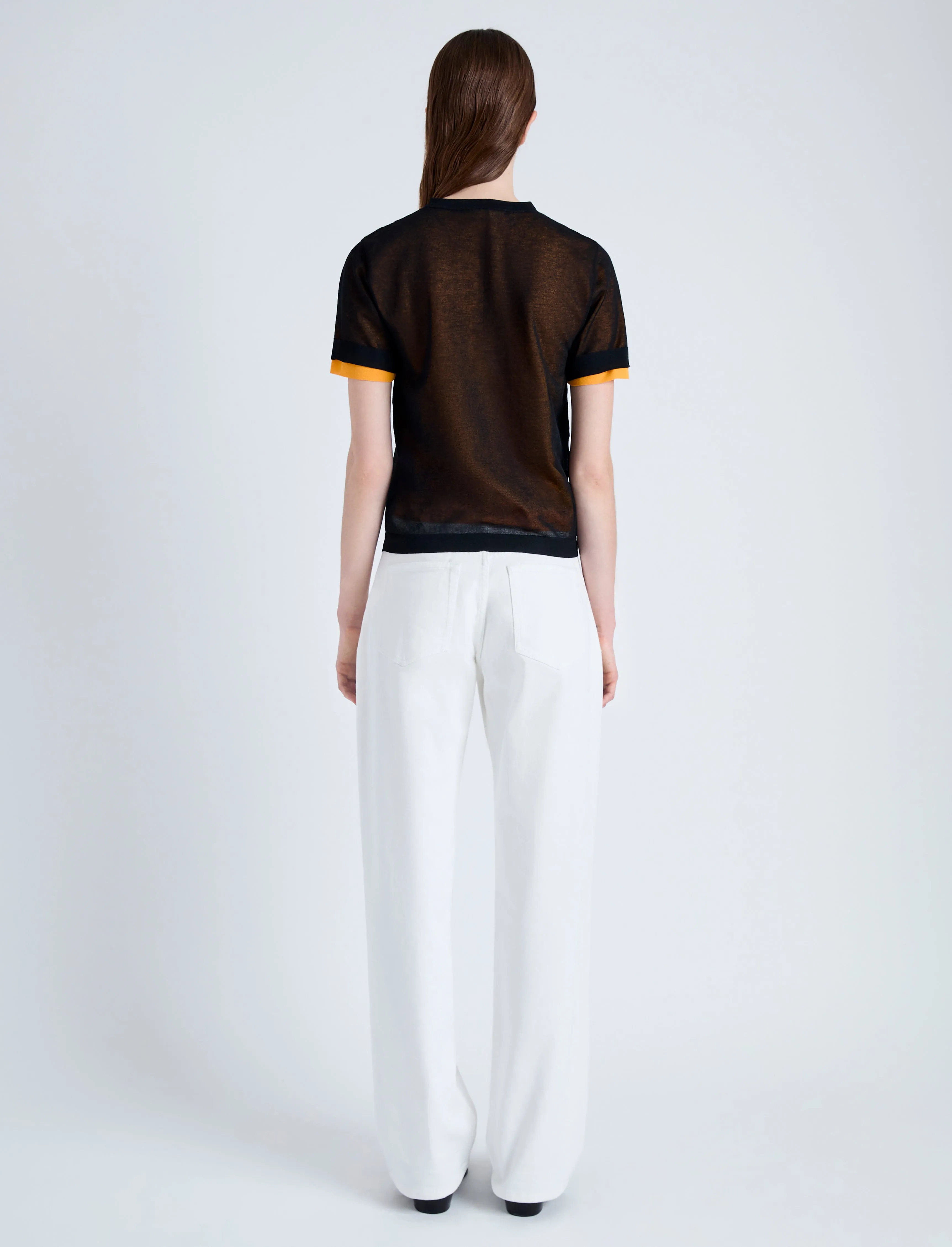 Powell Layered Top in Sheer Knit sold by Proenza Schouler product image thumbnail 5