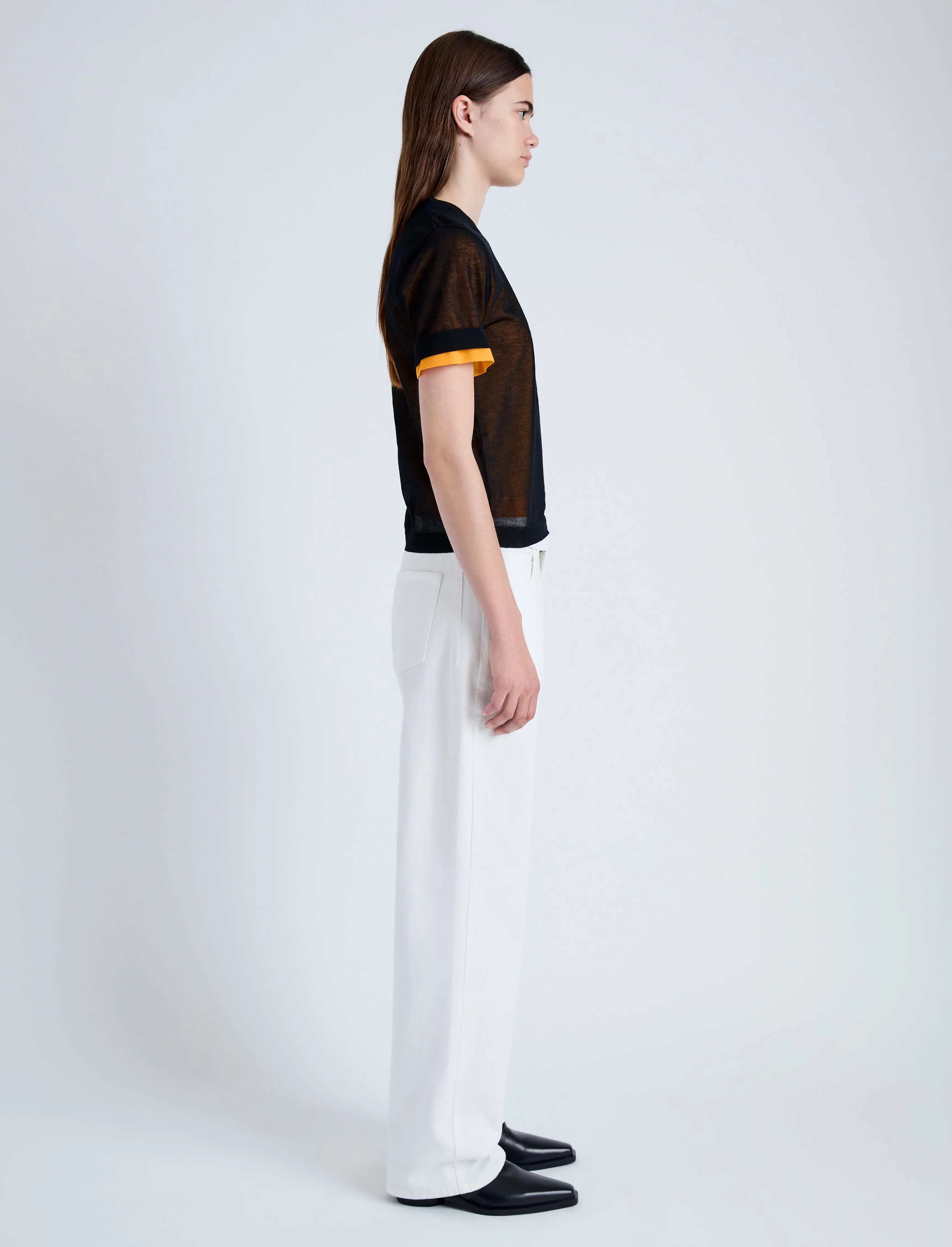 Powell Layered Top in Sheer Knit sold by Proenza Schouler product image thumbnail 4