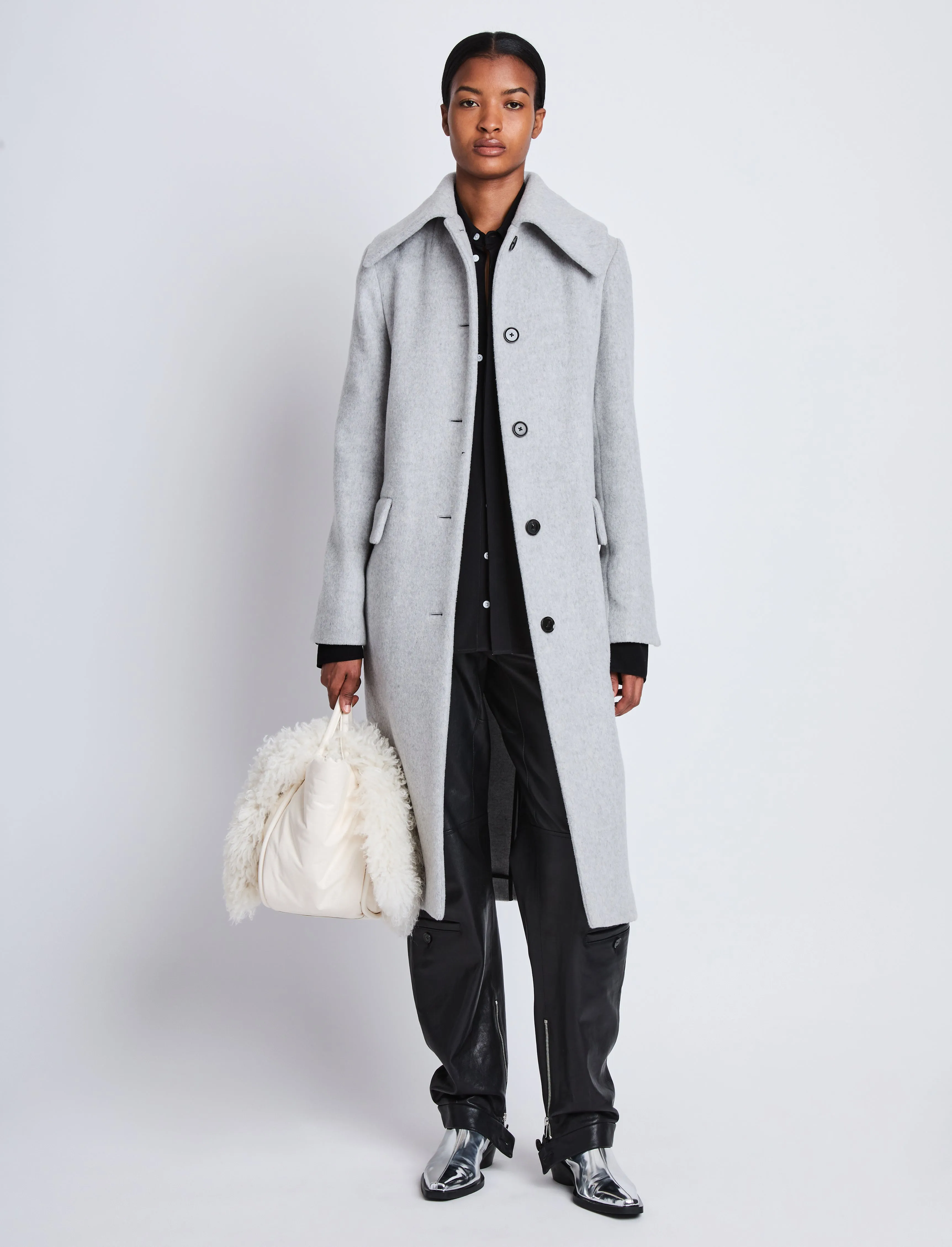 Louise Coat in Wool Cashmere sold by Proenza Schouler product image thumbnail 2