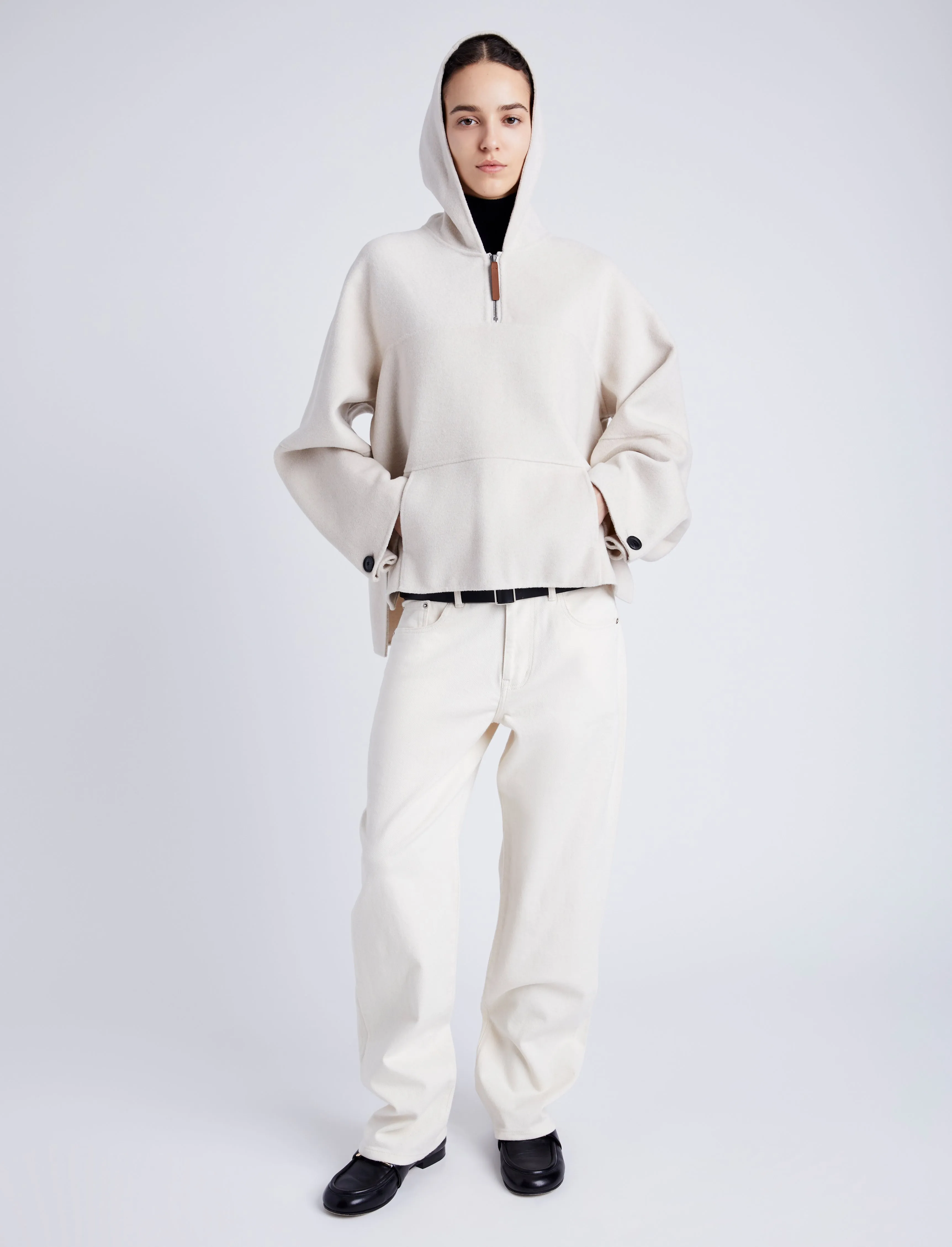 Isaac Hoodie in Double Face Wool sold by Proenza Schouler product image thumbnail 3