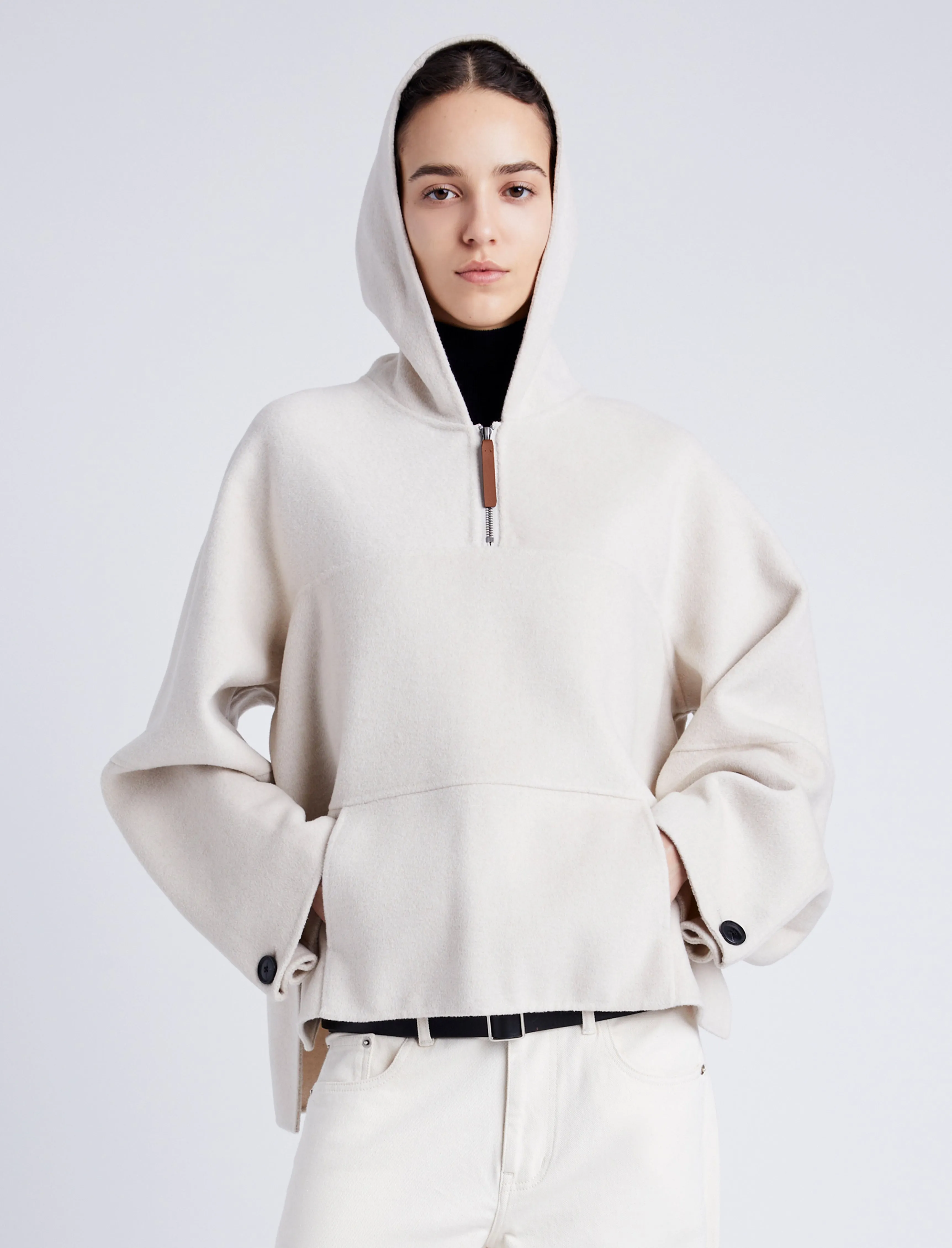 Isaac Hoodie in Double Face Wool sold by Proenza Schouler product image thumbnail 2