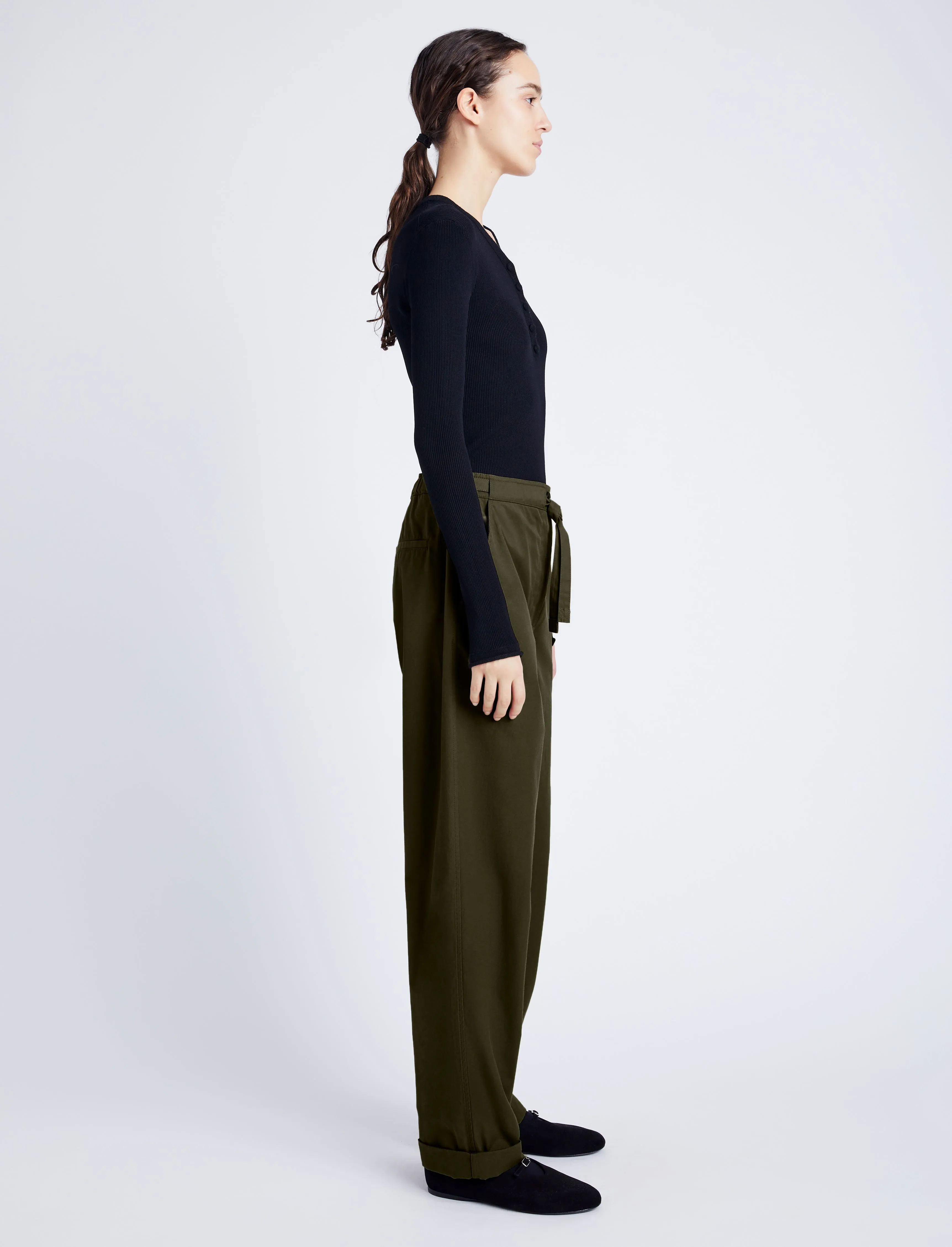 Preston Pant in Tech Cotton sold by Proenza Schouler product image thumbnail 3