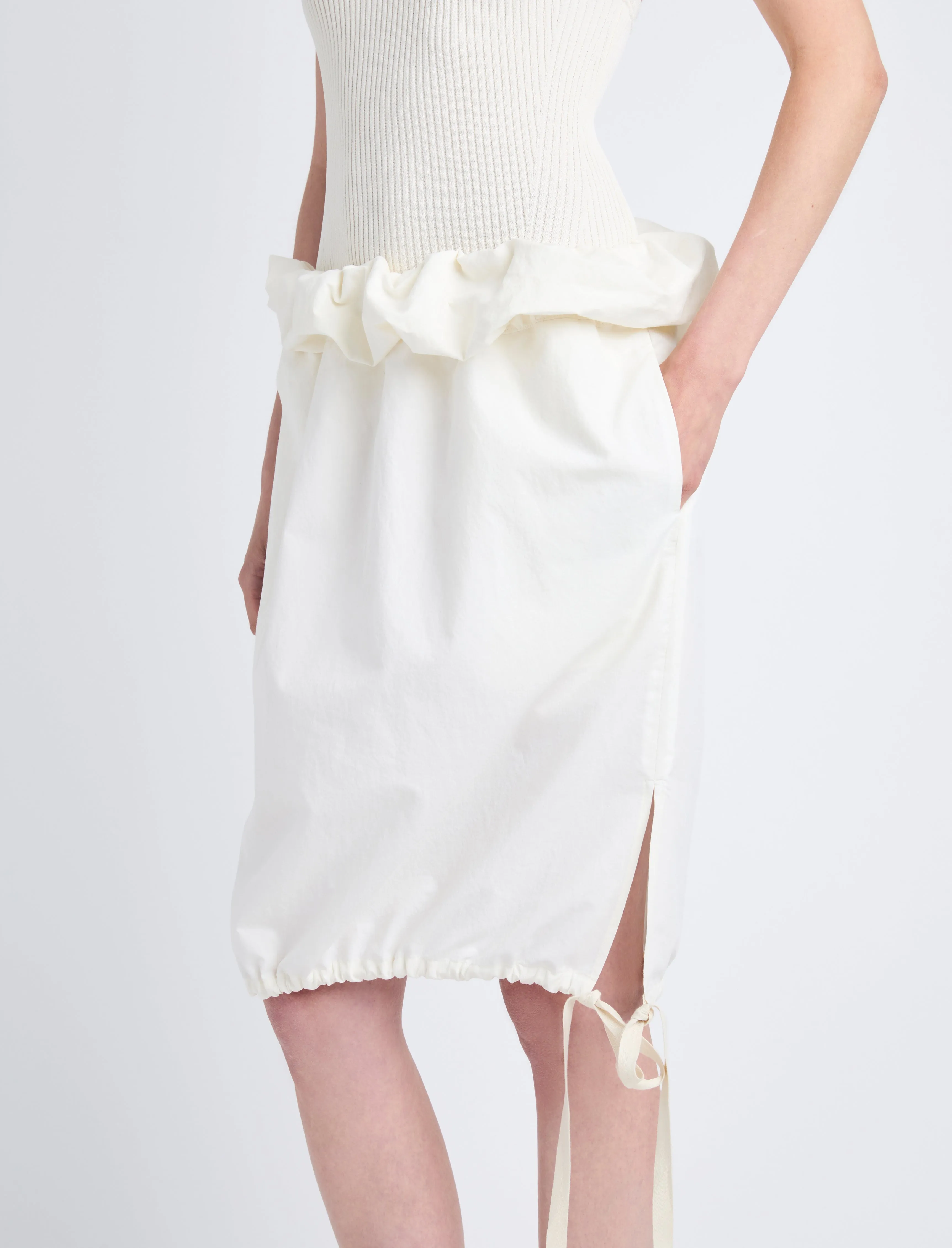 Hayley Skirt in Lightweight Crinkle Poplin sold by Proenza Schouler product image thumbnail 5