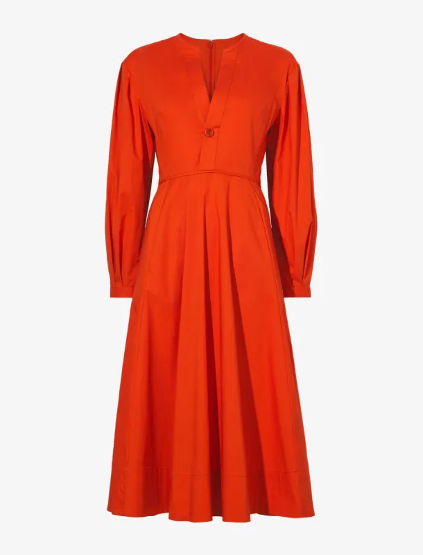 V-Neck Poplin Dress sold by Proenza Schouler