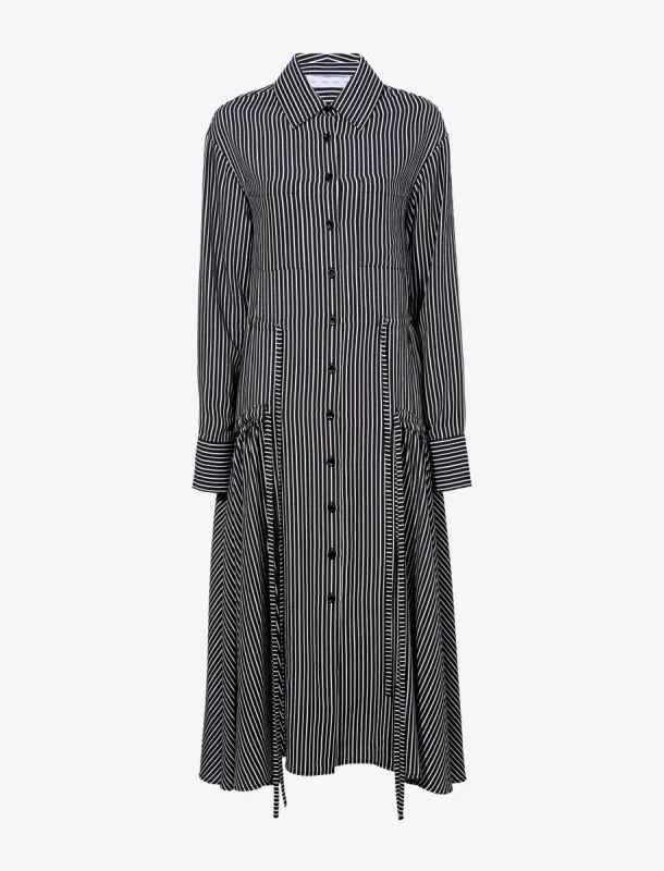 Bonnie Dress in Striped Shirting sold by Proenza Schouler