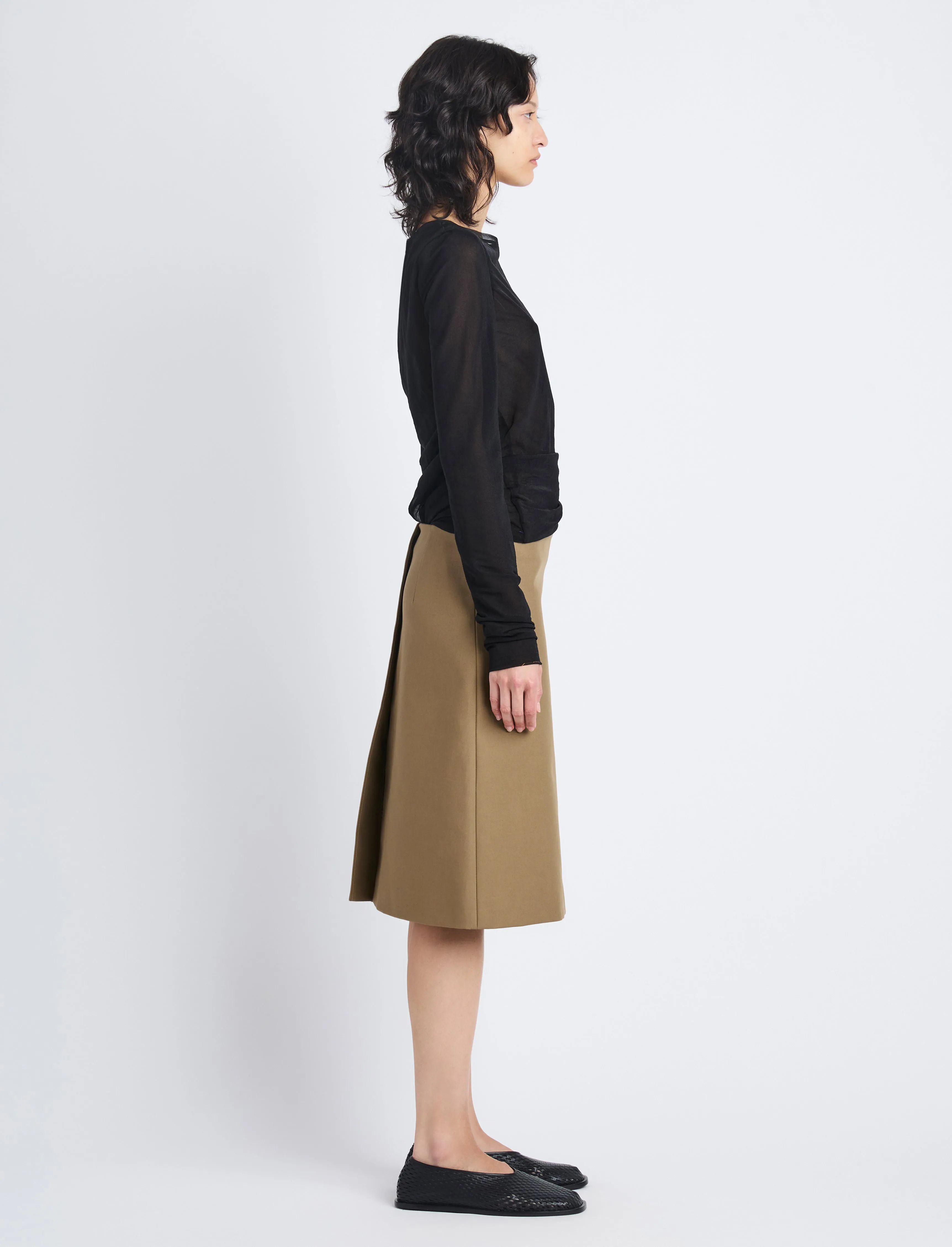 Adele Skirt in Eco Cotton Twill sold by Proenza Schouler product image thumbnail 3