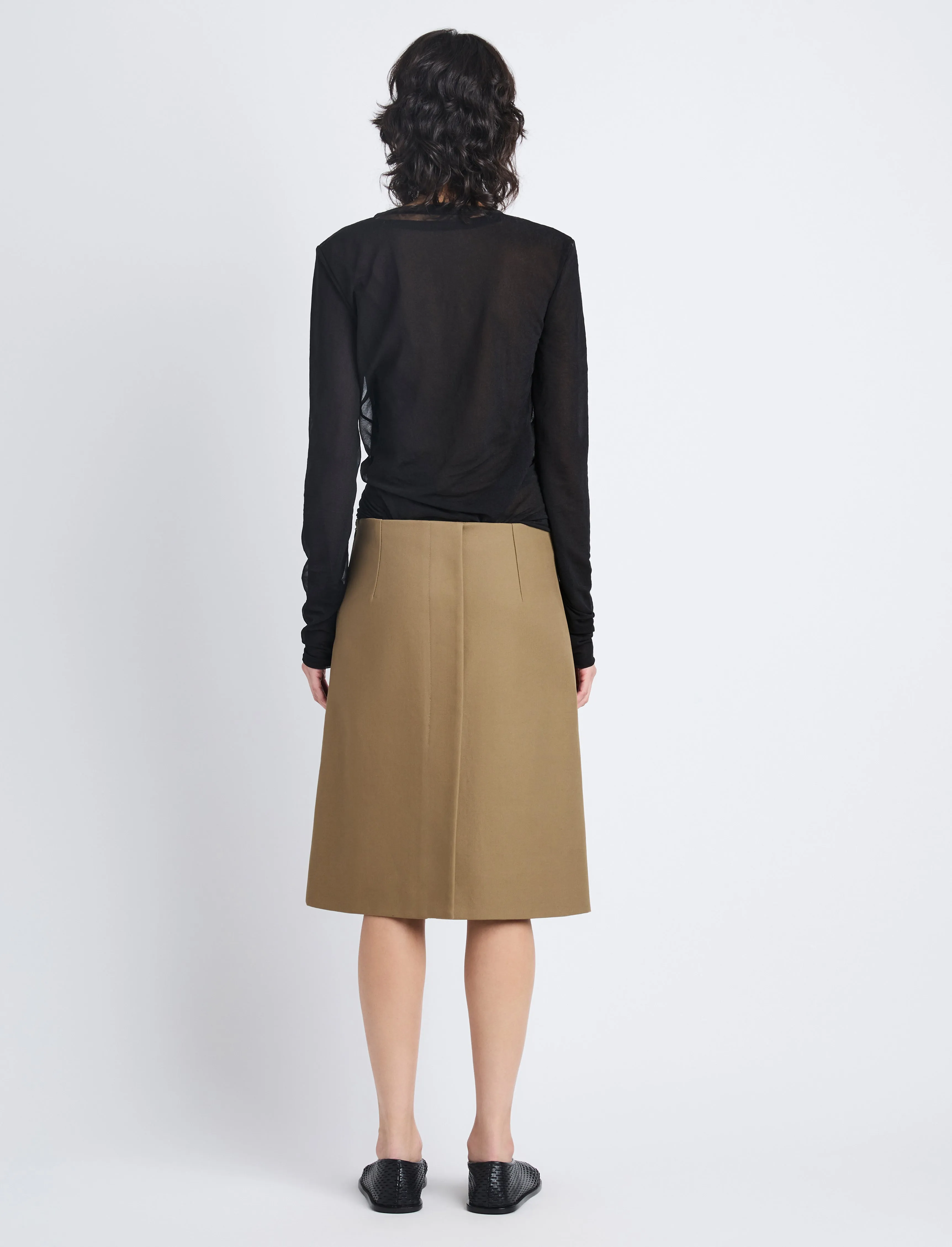 Adele Skirt in Eco Cotton Twill sold by Proenza Schouler product image thumbnail 4