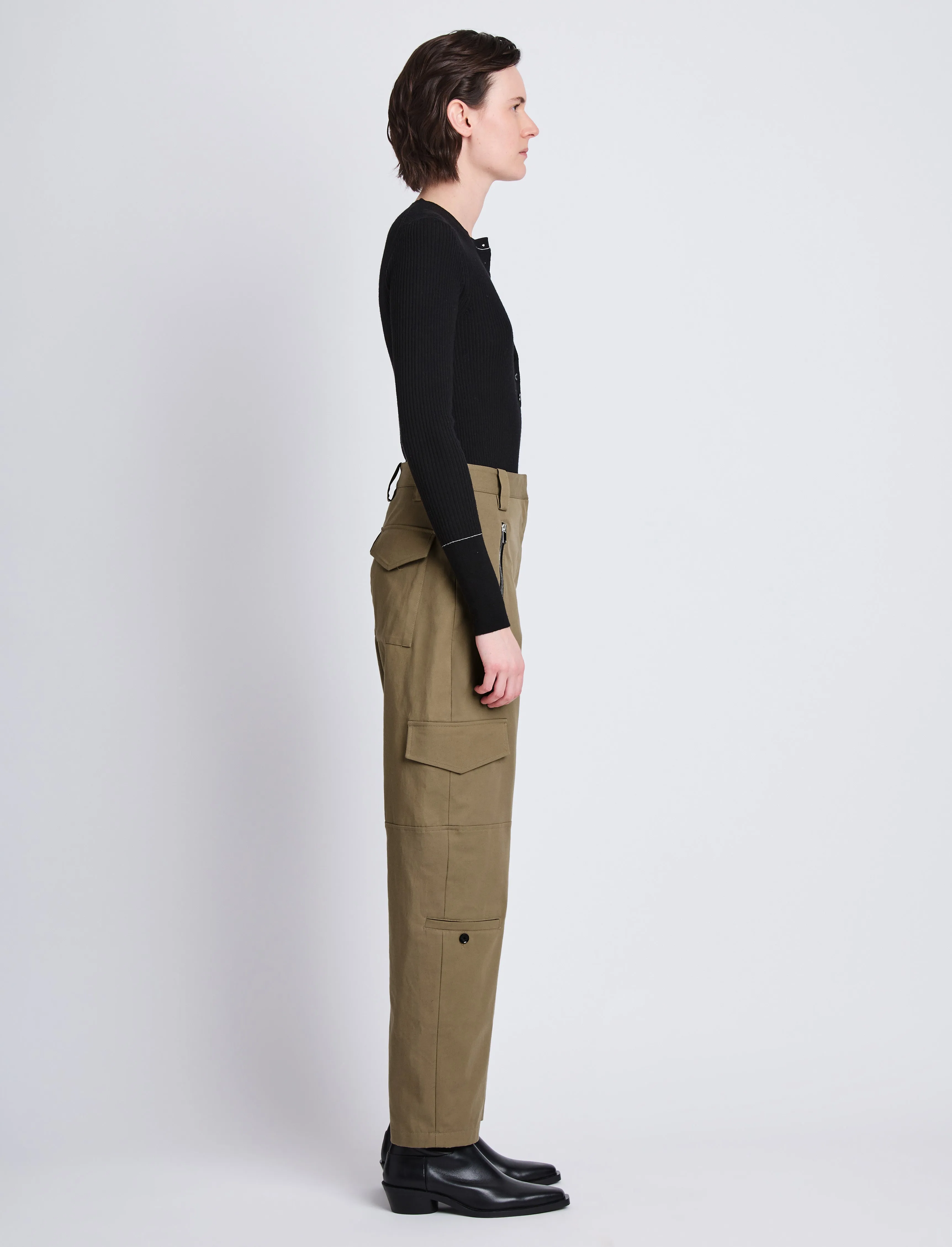 Jackson Cargo Pant in Cotton Twill sold by Proenza Schouler product image thumbnail 3