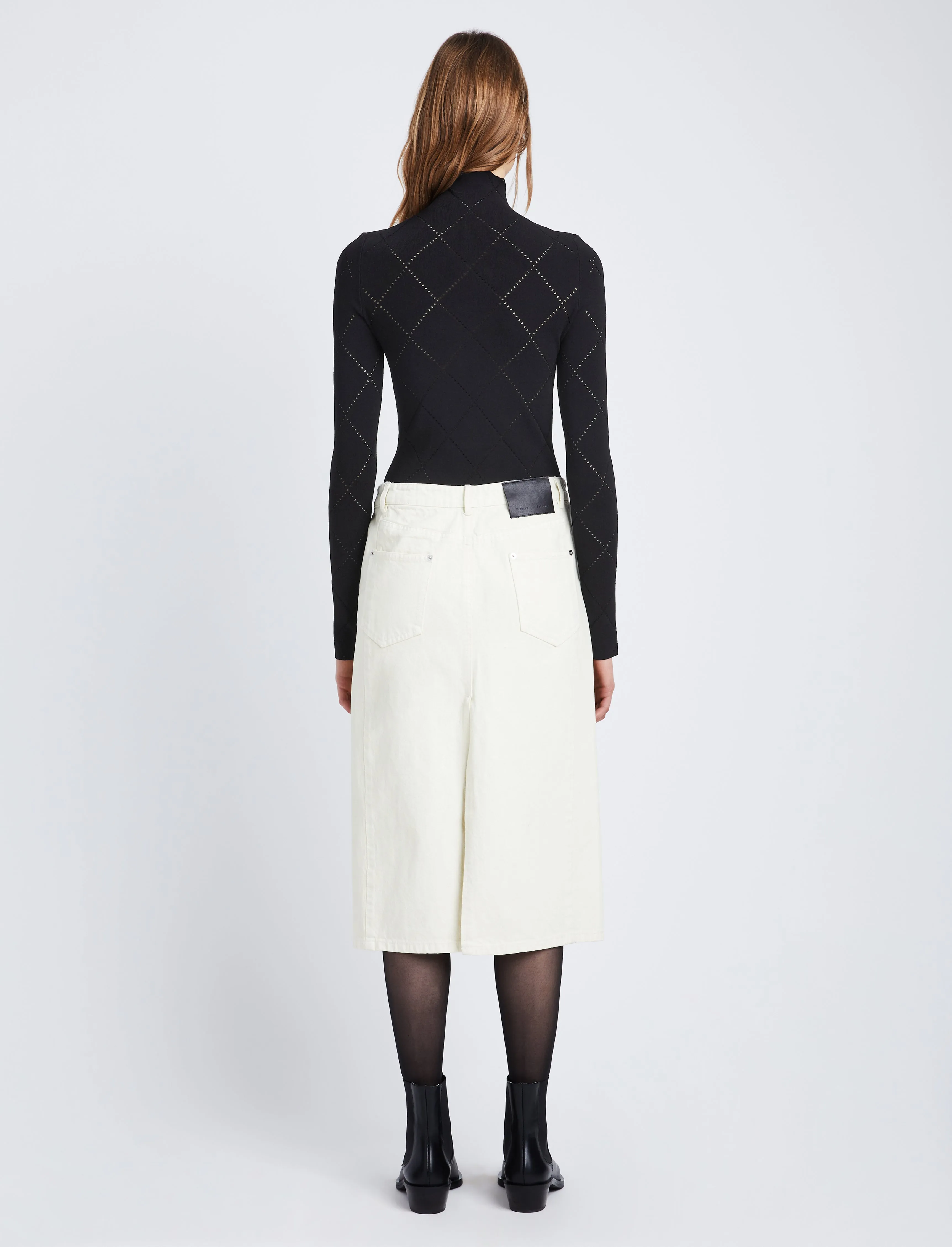 Pointelle Diamonds Turtleneck Top sold by Proenza Schouler product image thumbnail 5