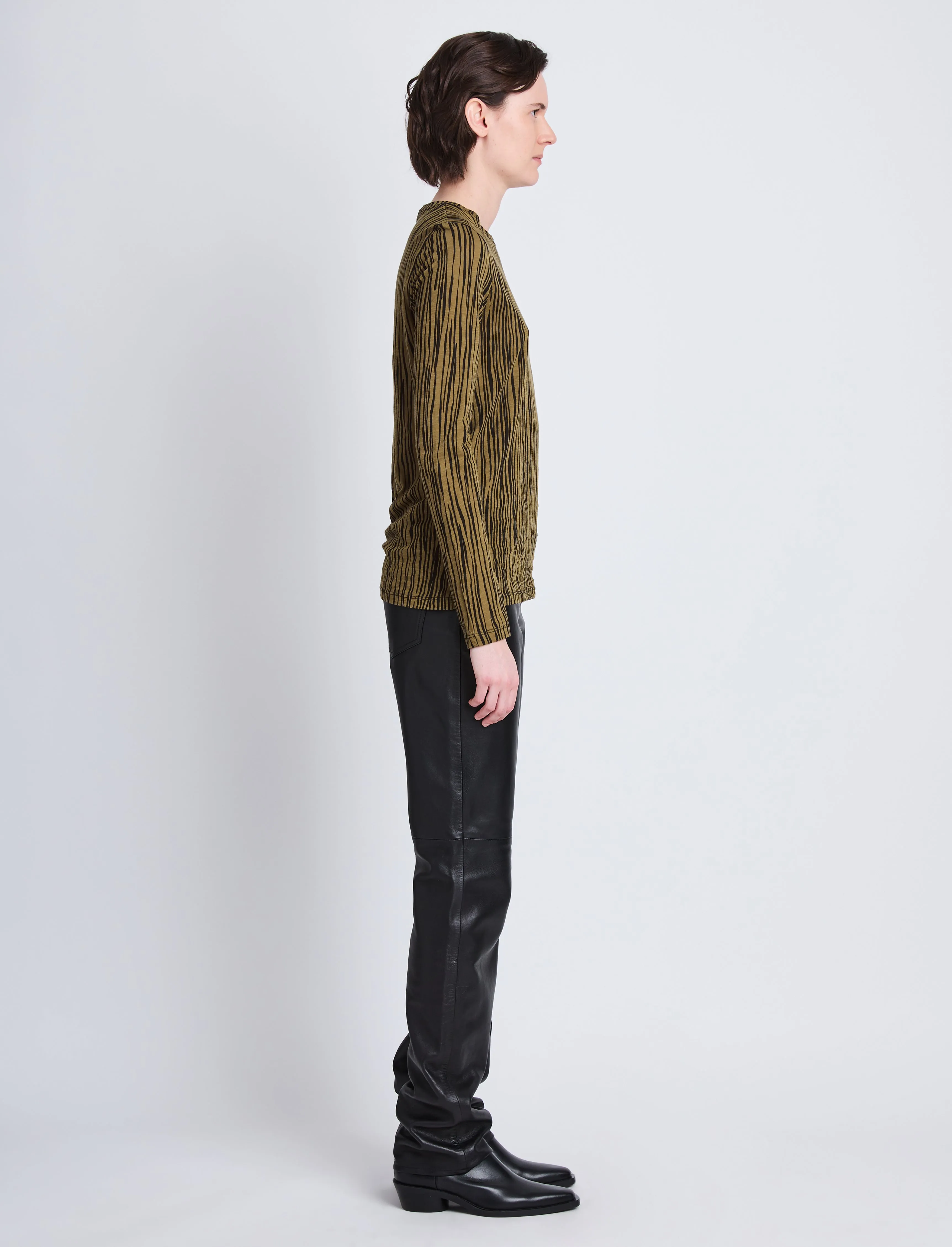 Mia T-Shirt in Printed Tissue Jersey sold by Proenza Schouler product image thumbnail 4