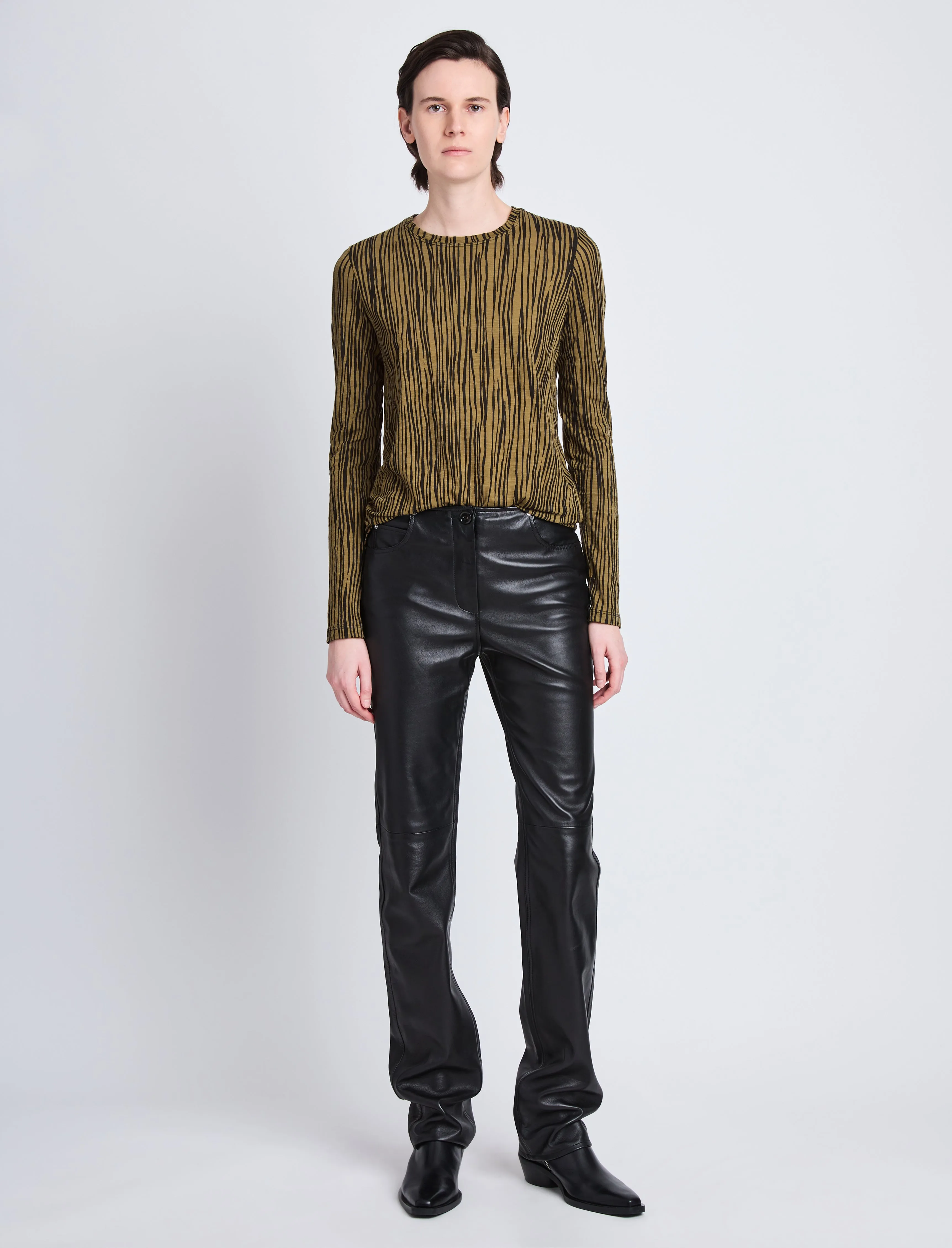 Mia T-Shirt in Printed Tissue Jersey sold by Proenza Schouler product image thumbnail 3