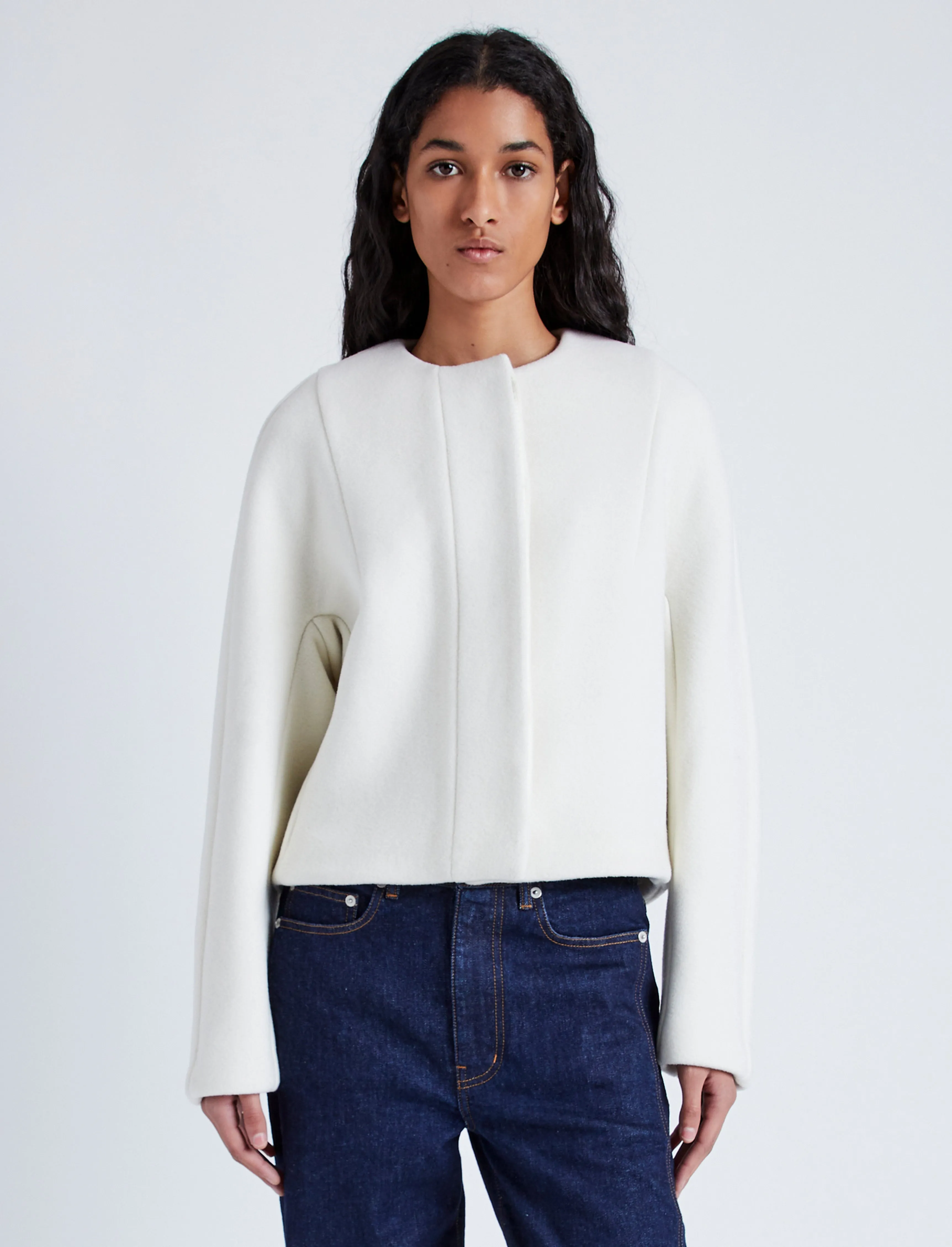 Mona Jacket in Eco DoubleFace Wool sold by Proenza Schouler product image thumbnail 2