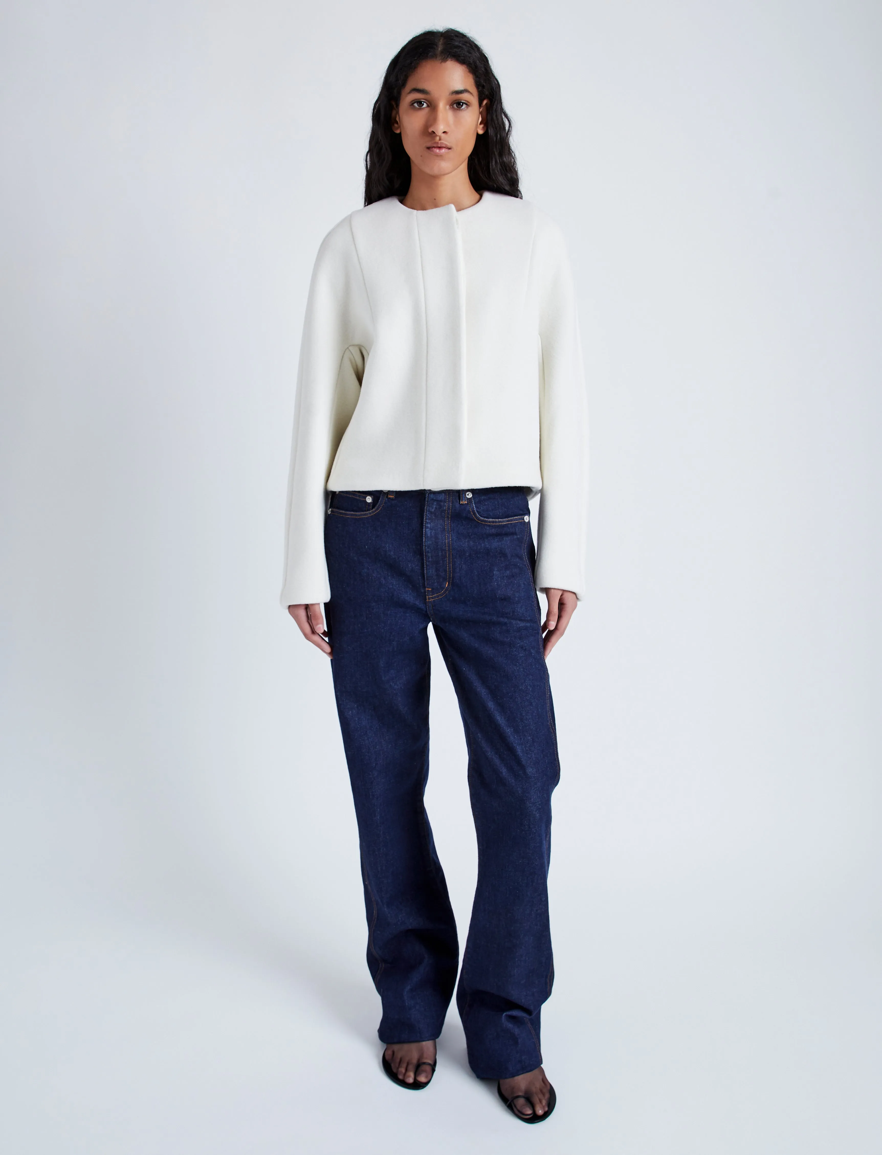 Mona Jacket in Eco DoubleFace Wool sold by Proenza Schouler product image thumbnail 3