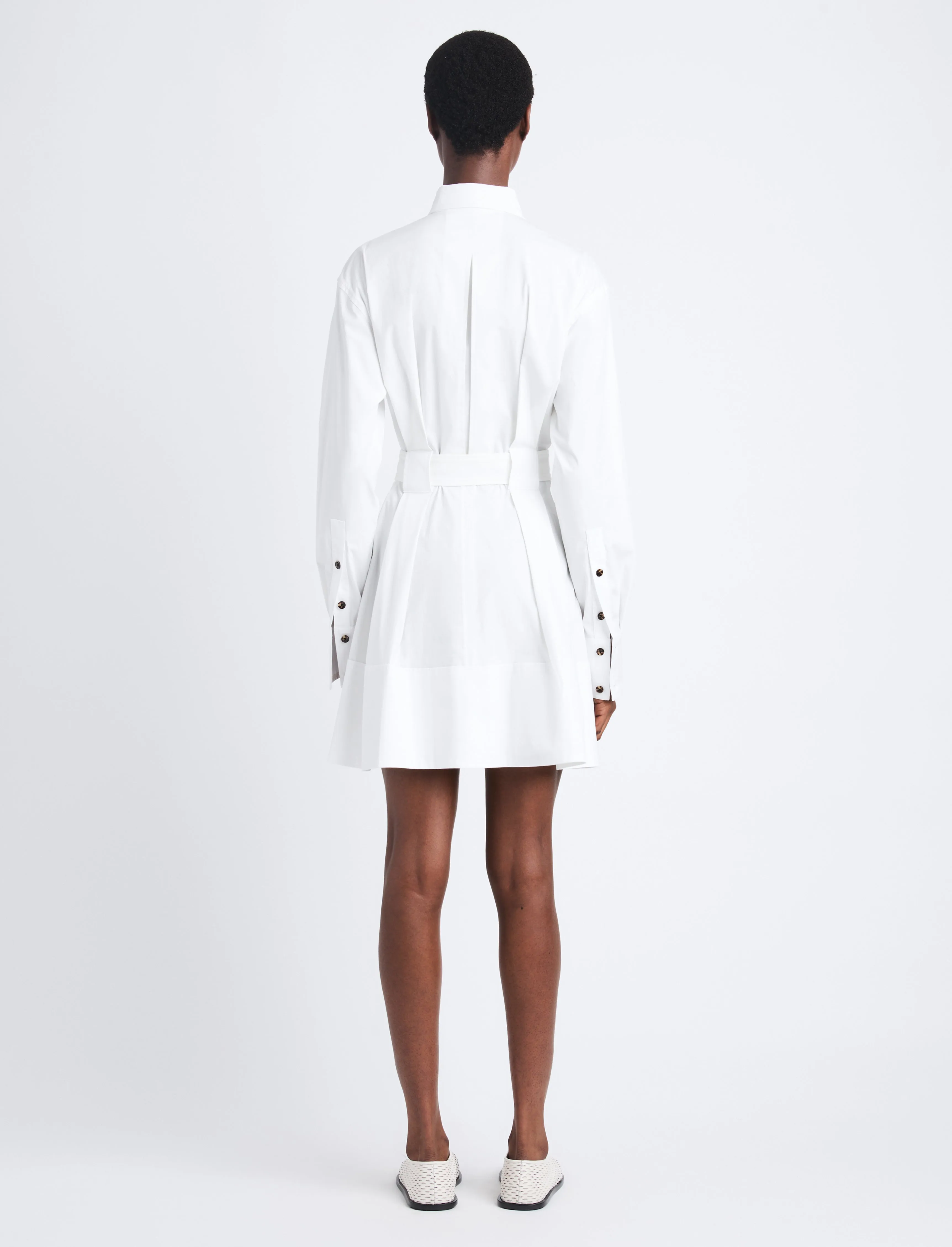 Viola Dress in Compact Poplin sold by Proenza Schouler product image thumbnail 4