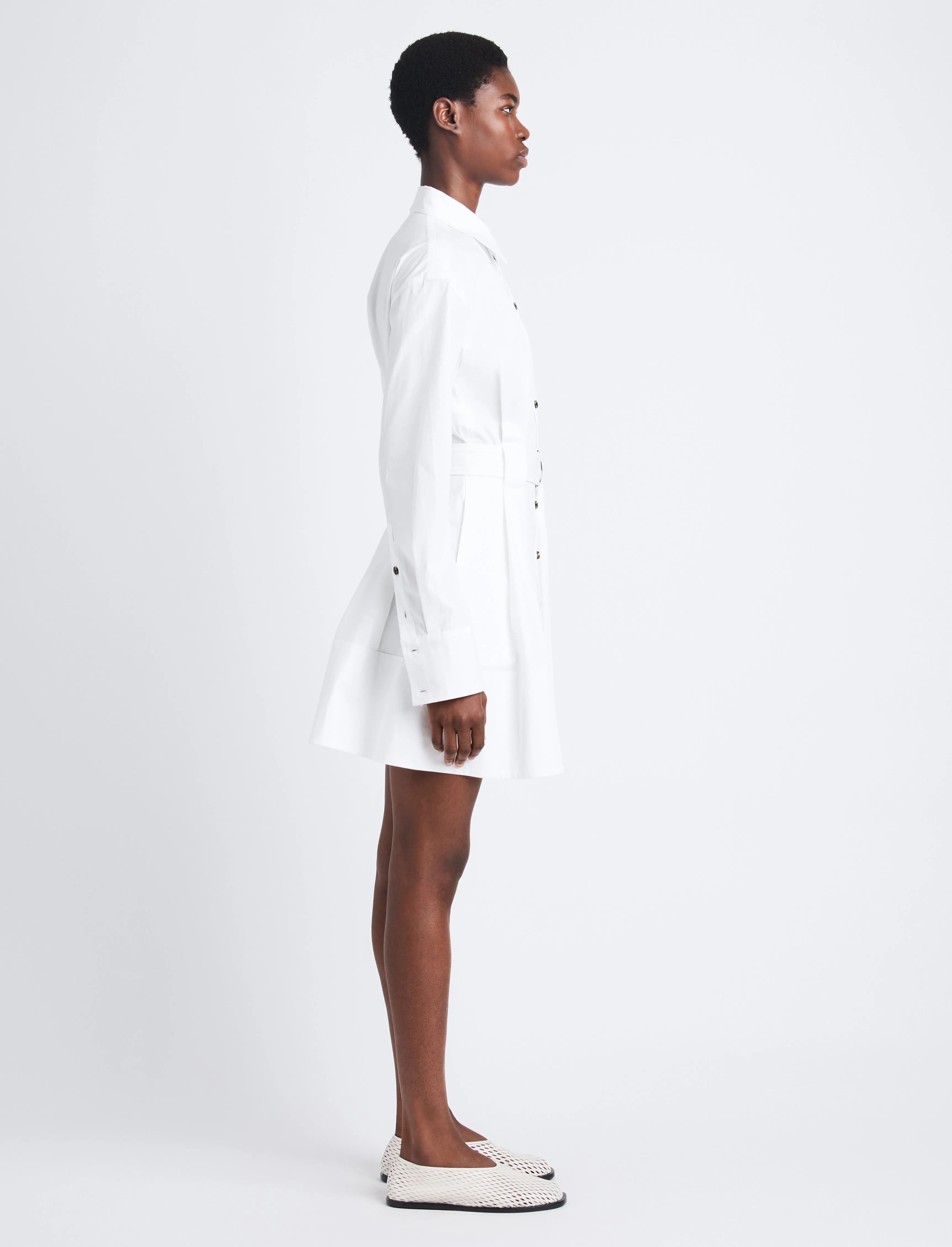 Viola Dress in Compact Poplin sold by Proenza Schouler product image thumbnail 3
