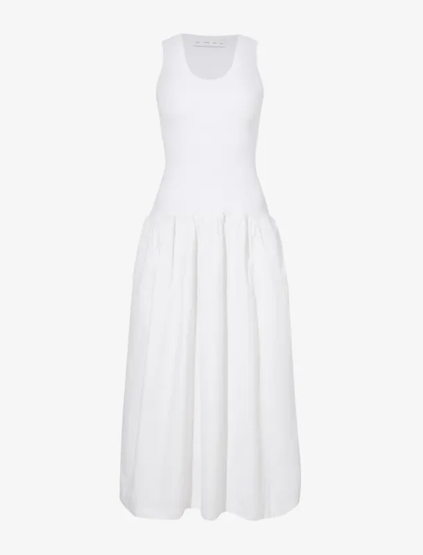 Malia Dress in Peached Poplin sold by Proenza Schouler