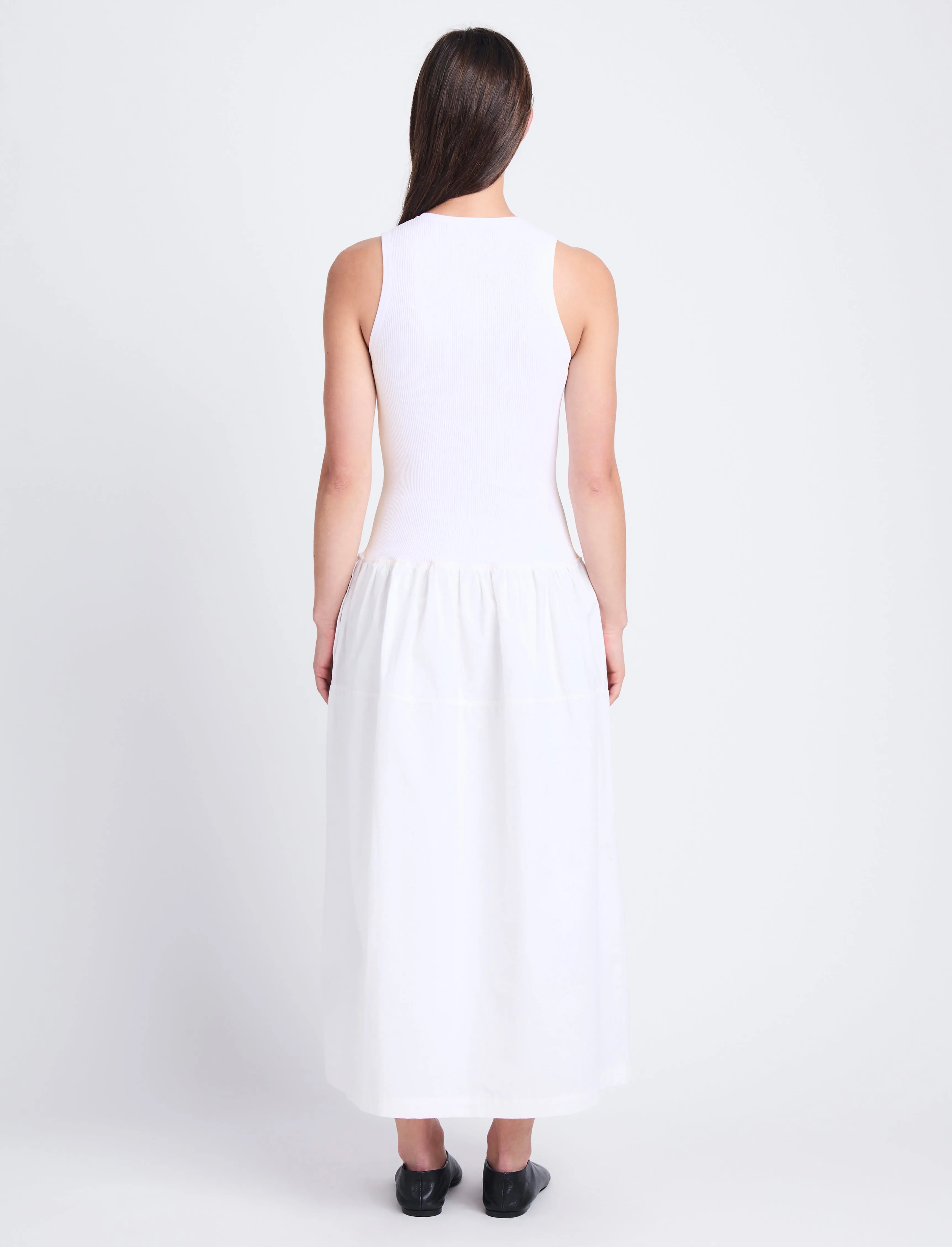 Malia Dress in Peached Poplin sold by Proenza Schouler product image thumbnail 4