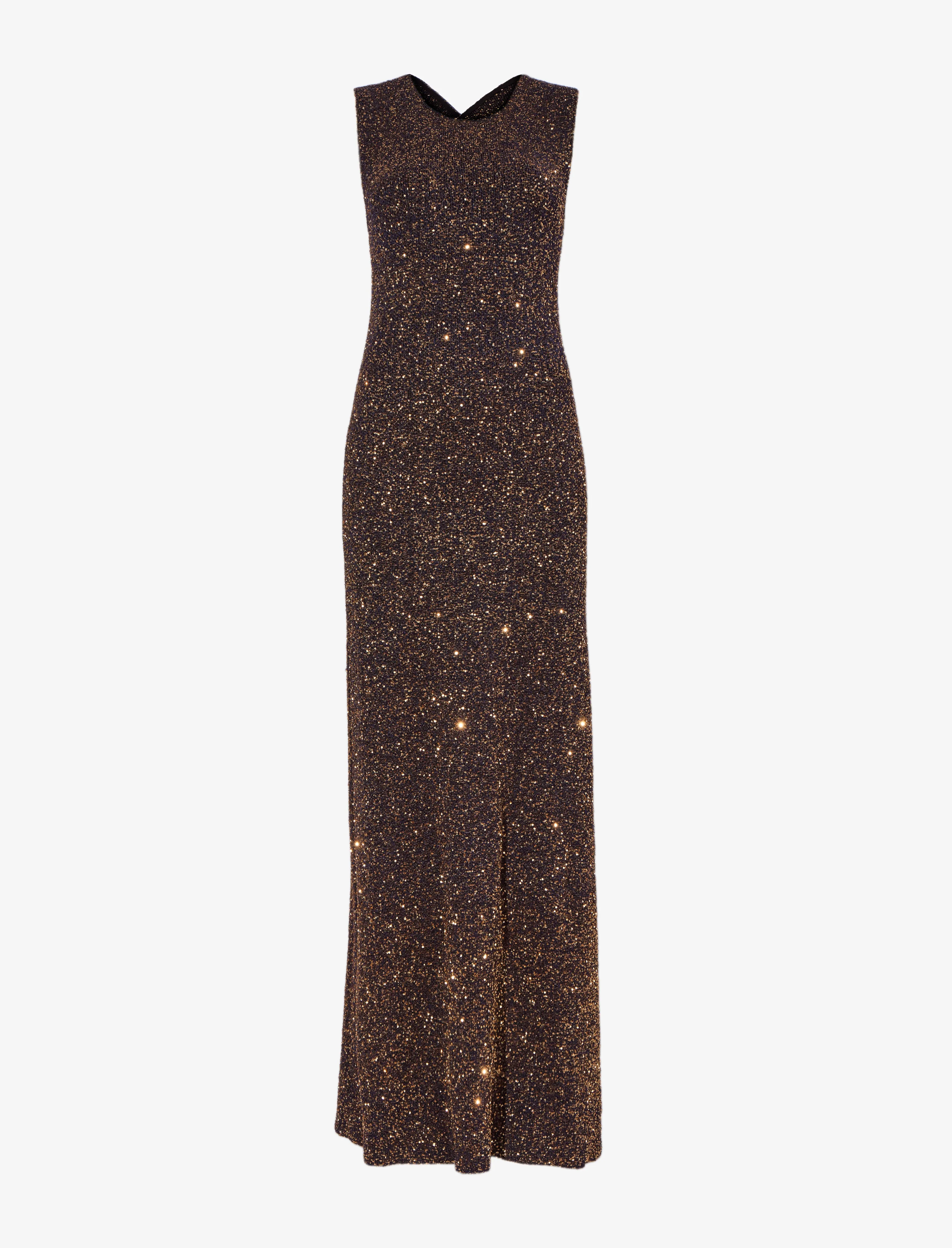 Sequin Knit Dress - DARK BROWN sold by Proenza Schouler