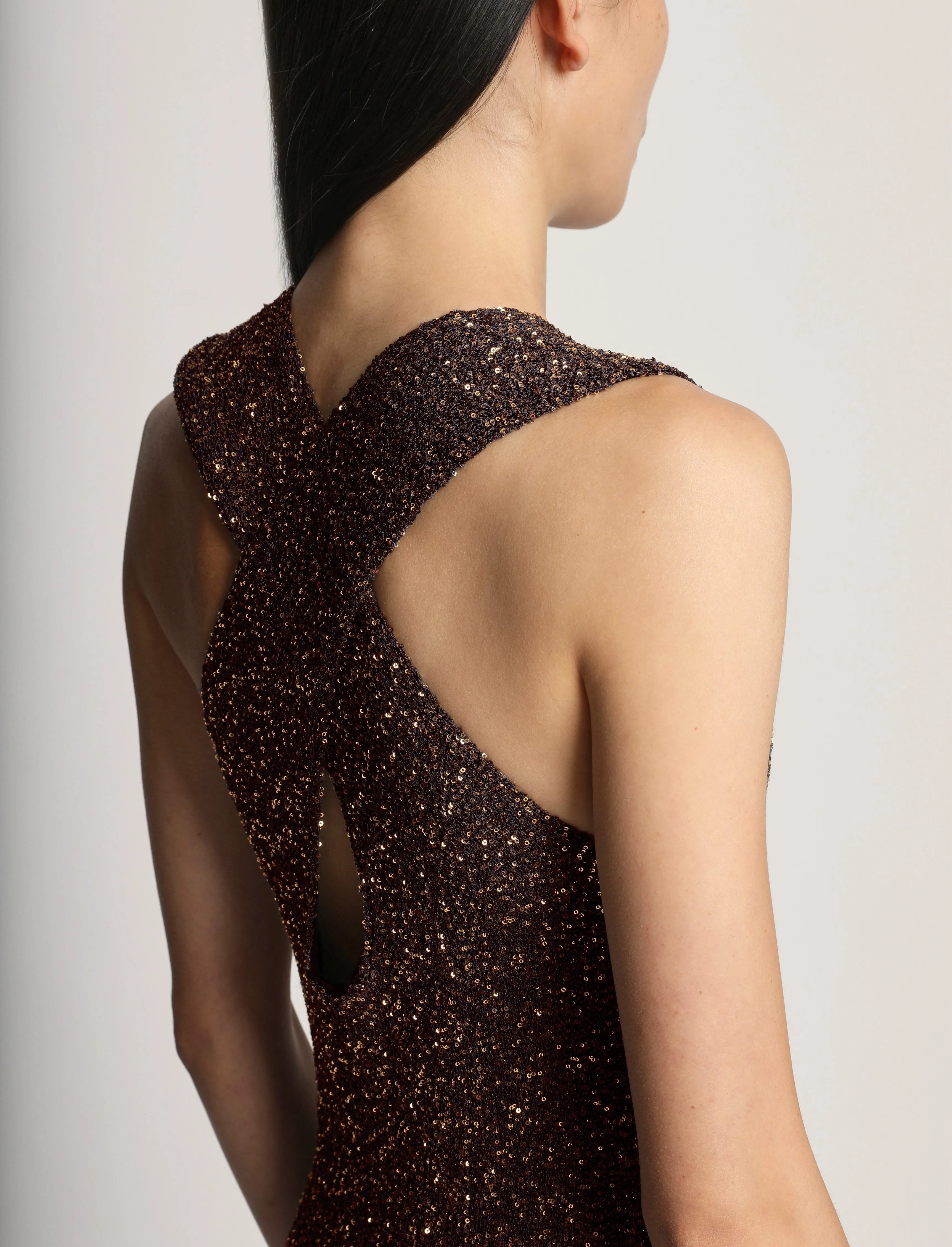 Sequin Knit Dress - DARK BROWN sold by Proenza Schouler product image thumbnail 5