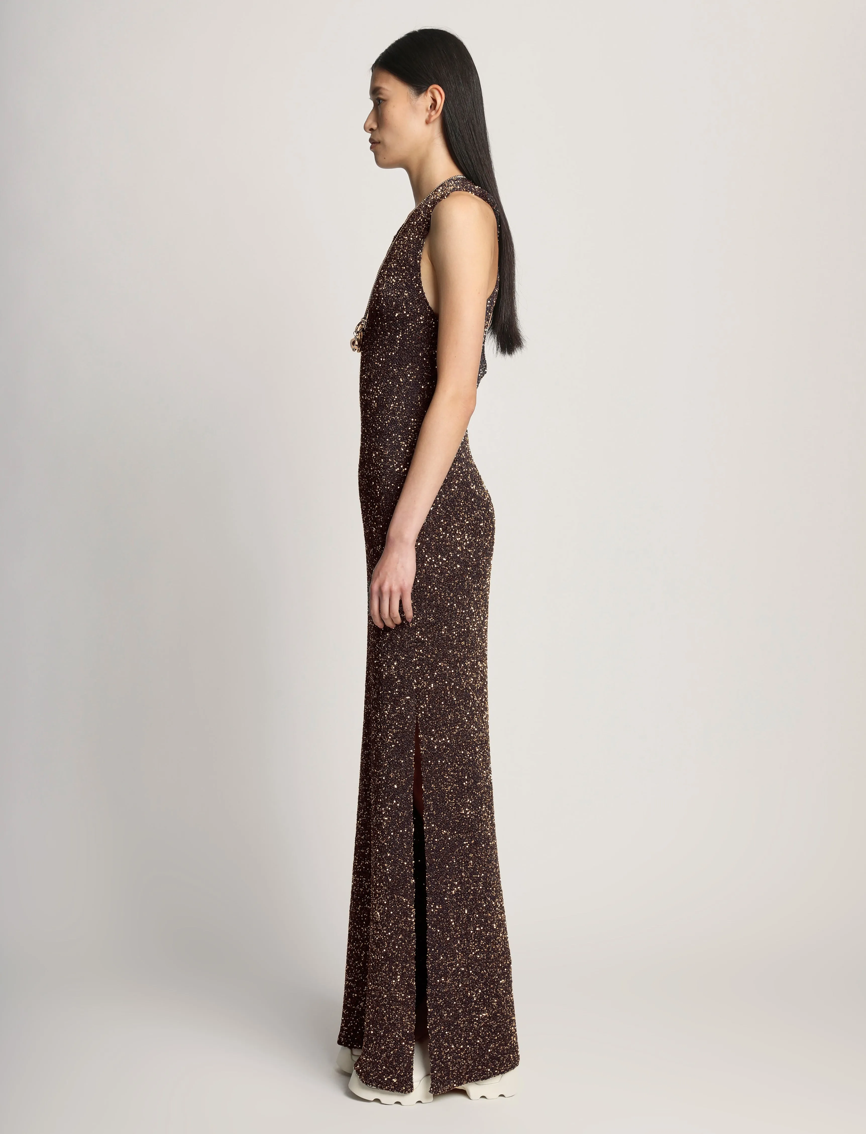 Sequin Knit Dress - DARK BROWN sold by Proenza Schouler product image thumbnail 3