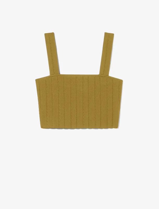 Pointelle Rib Bralette made by Proenza Schouler