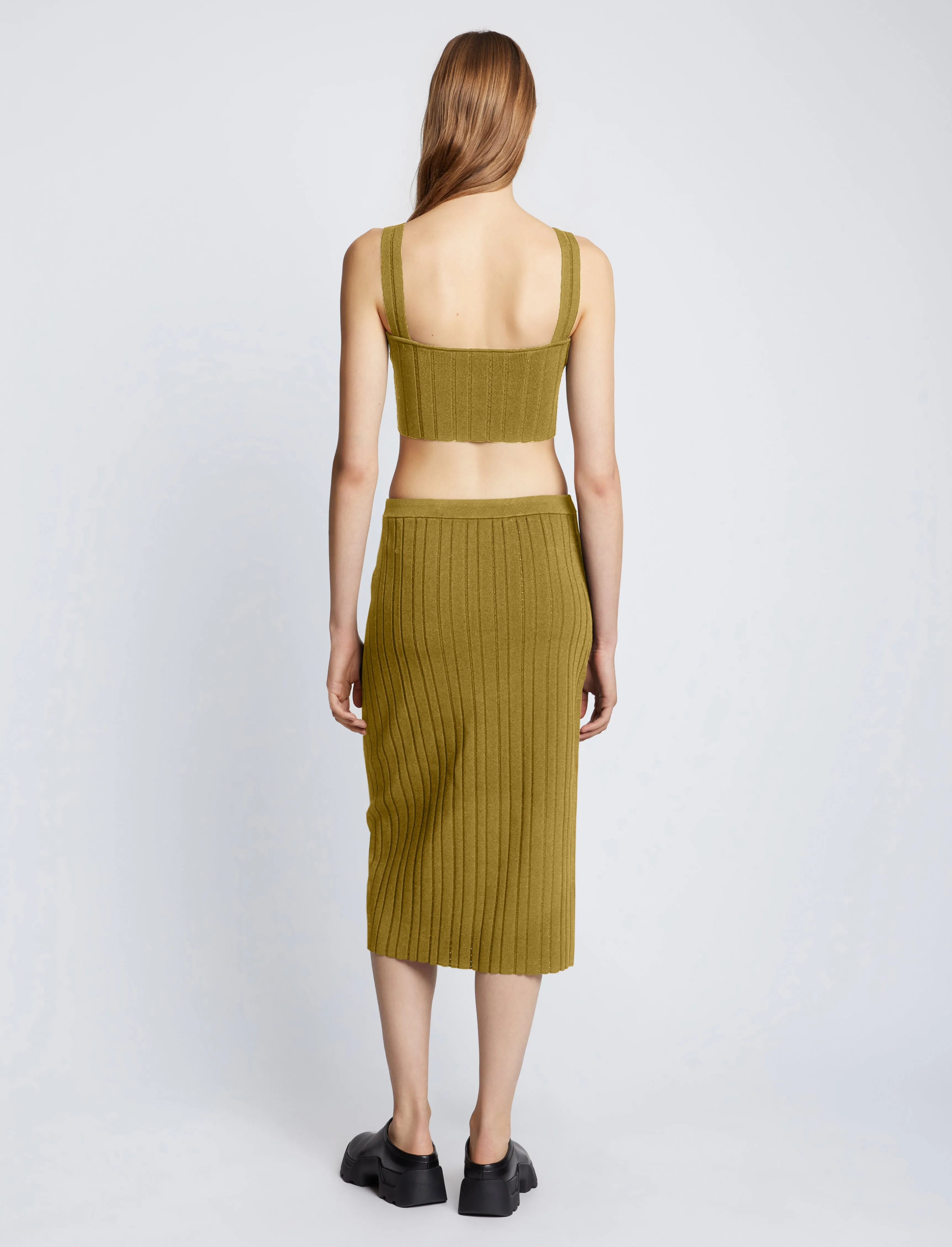 Pointelle Rib Bralette sold by Proenza Schouler product image thumbnail 5