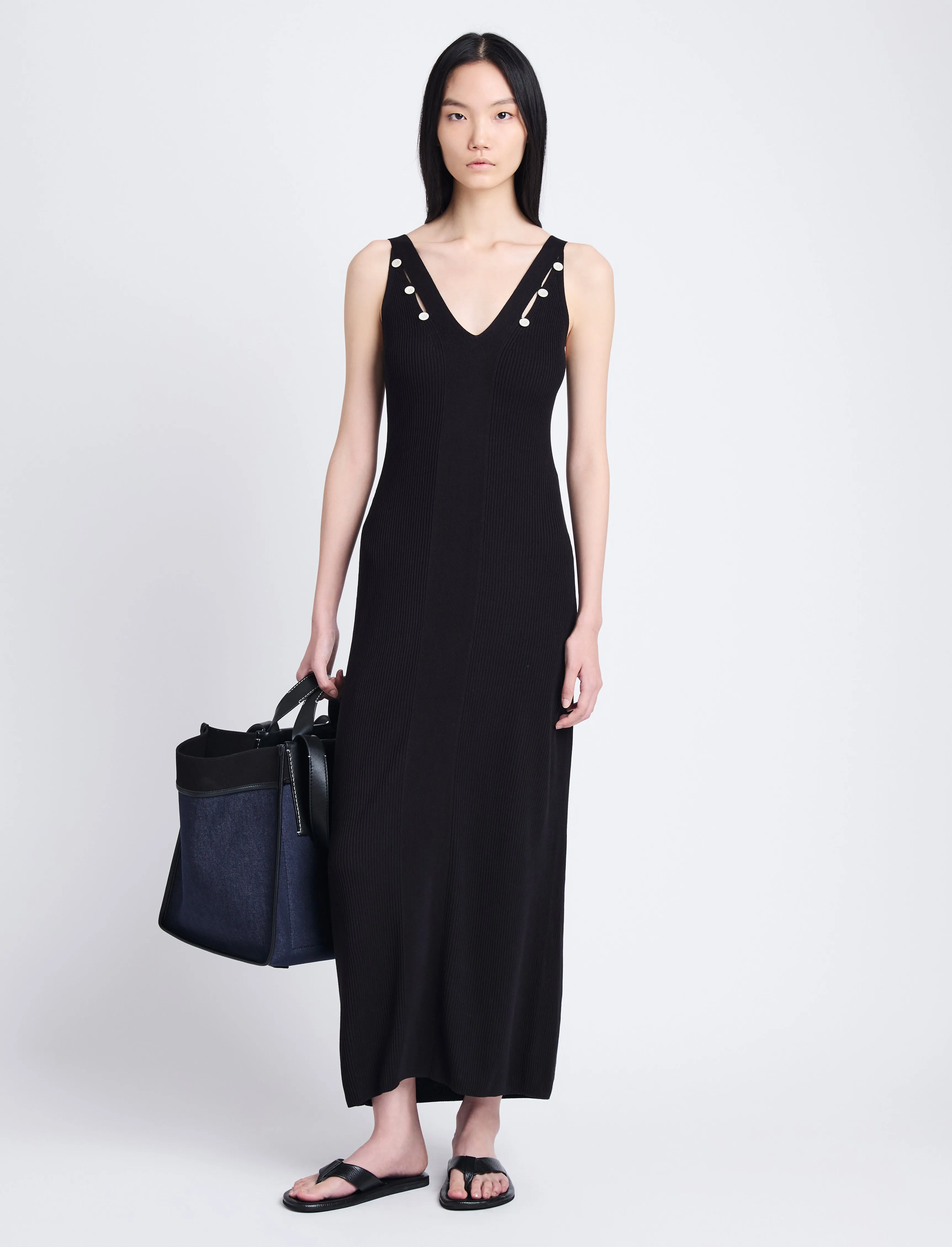 Hayden Knit Dress in Viscose Rib sold by Proenza Schouler product image thumbnail 2