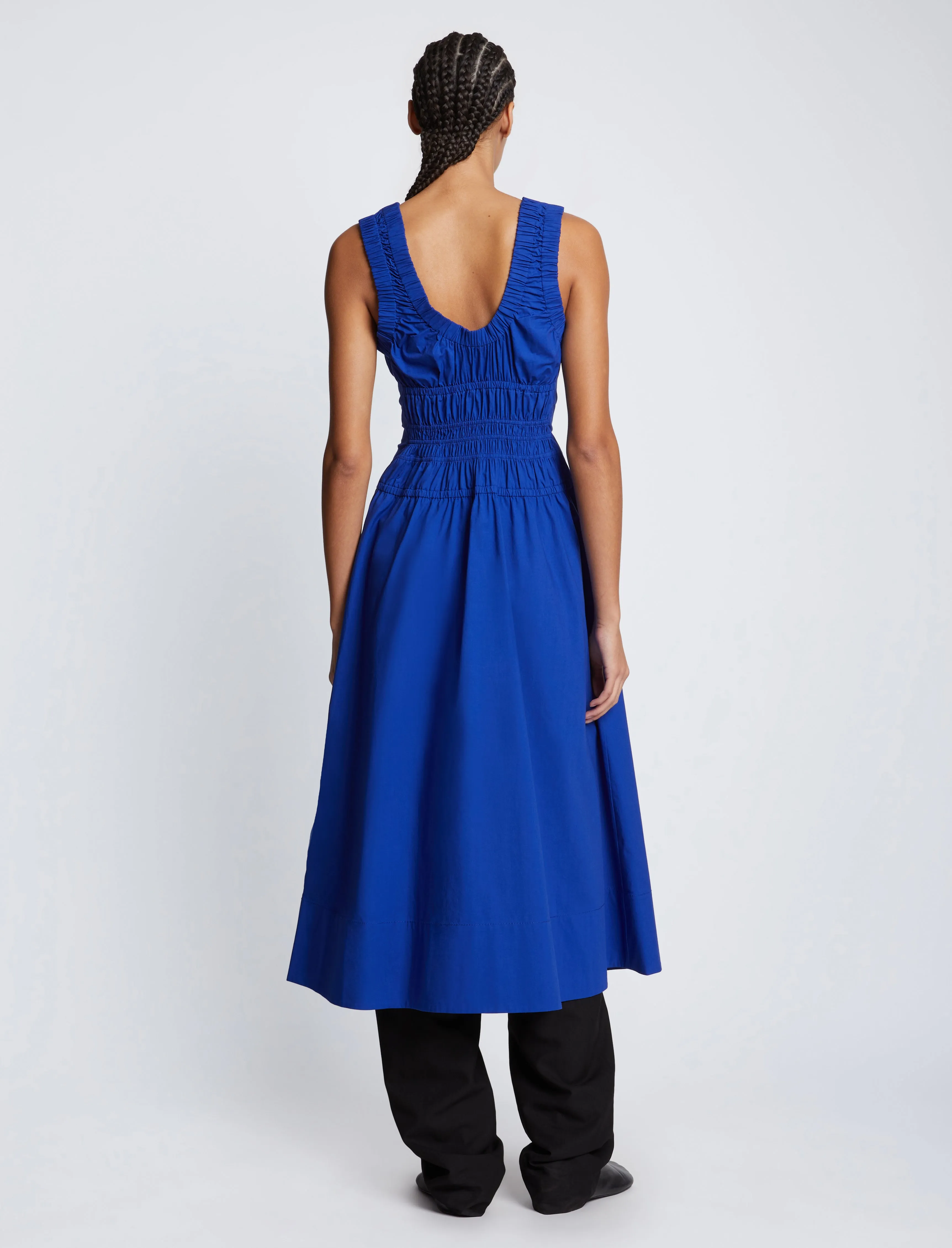 Poplin Gathered Dress sold by Proenza Schouler product image thumbnail 4