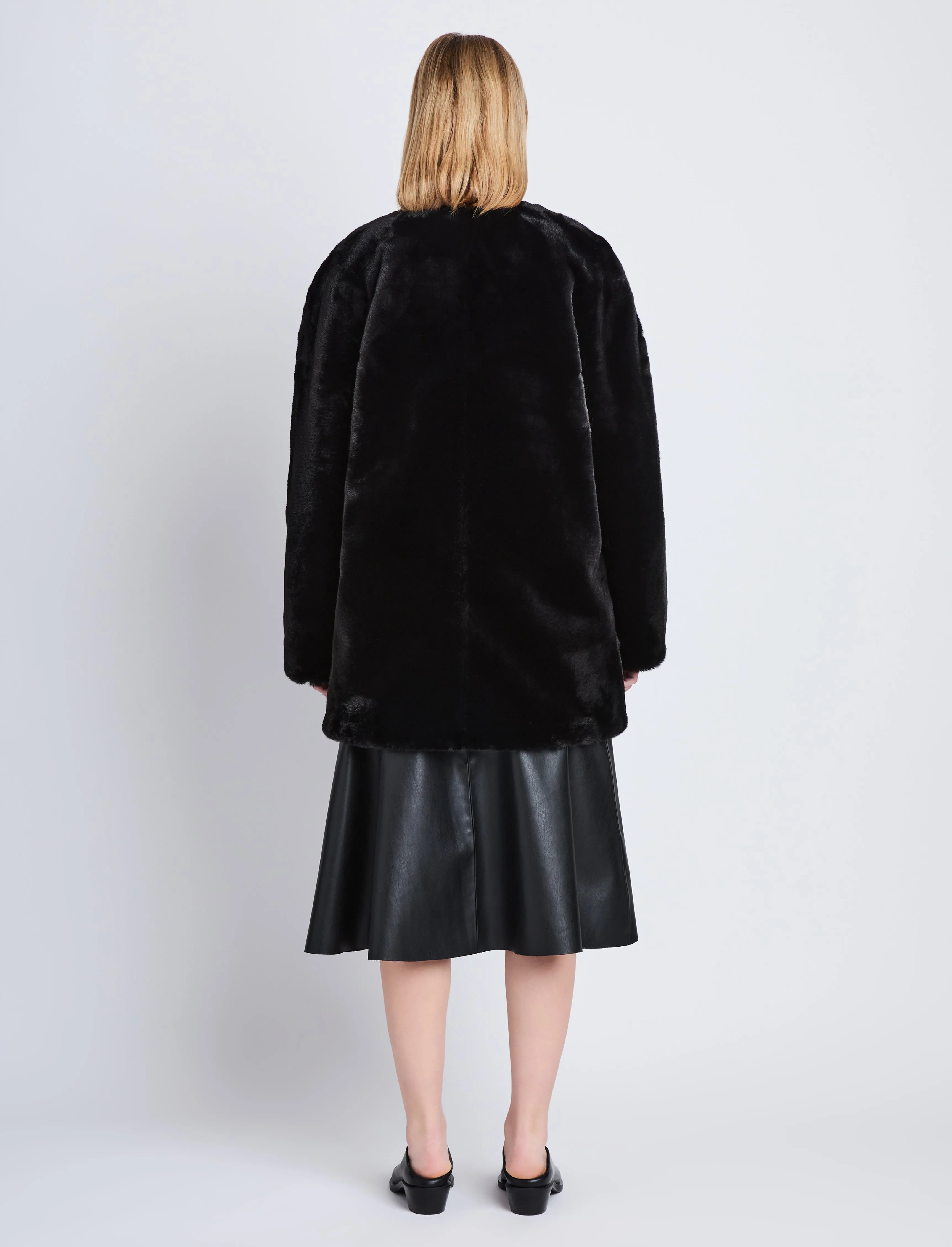 Penelope Coat in Faux Mink sold by Proenza Schouler product image thumbnail 5