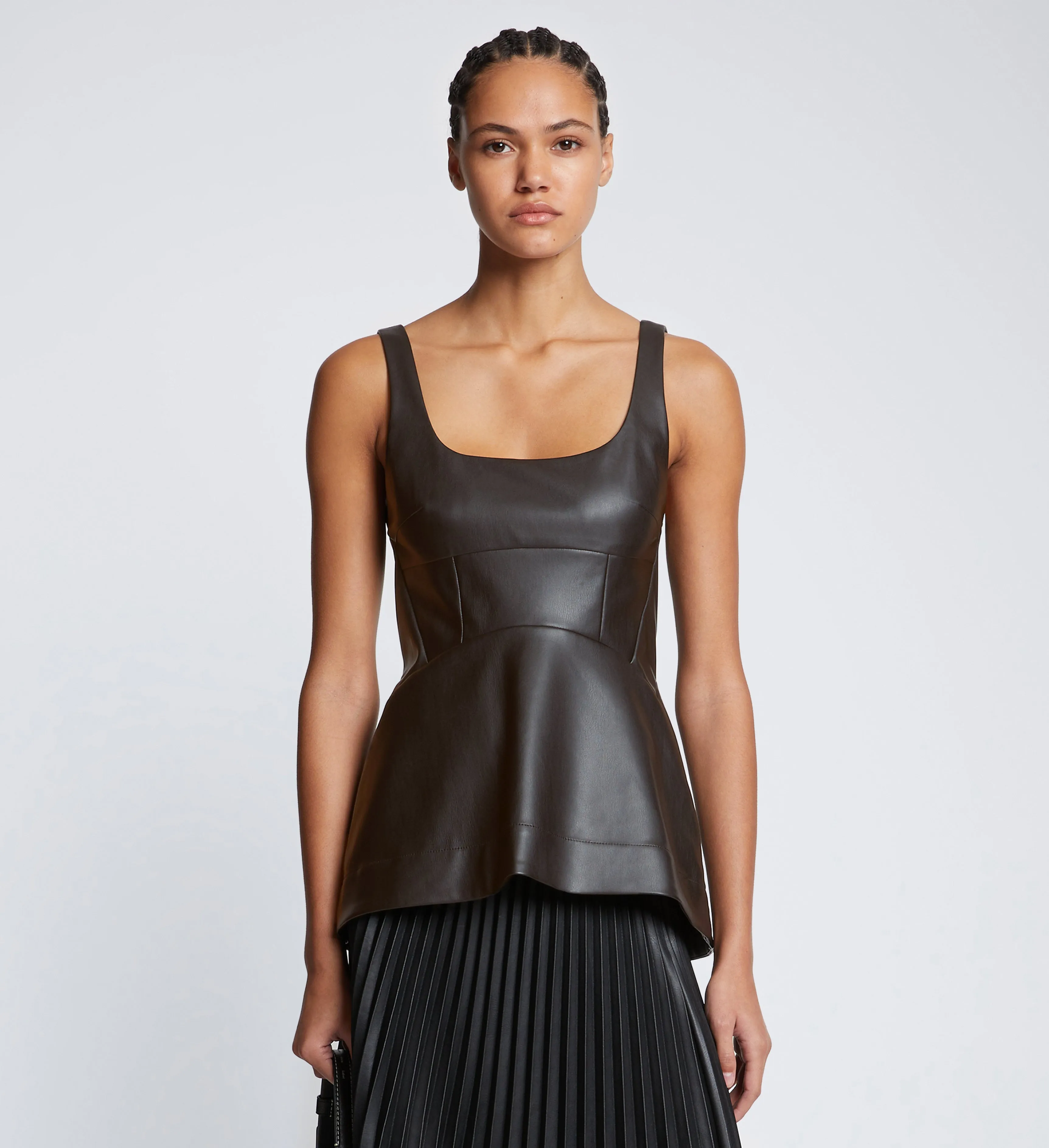 Faux Leather Bustier Top sold by Proenza Schouler product image thumbnail 2