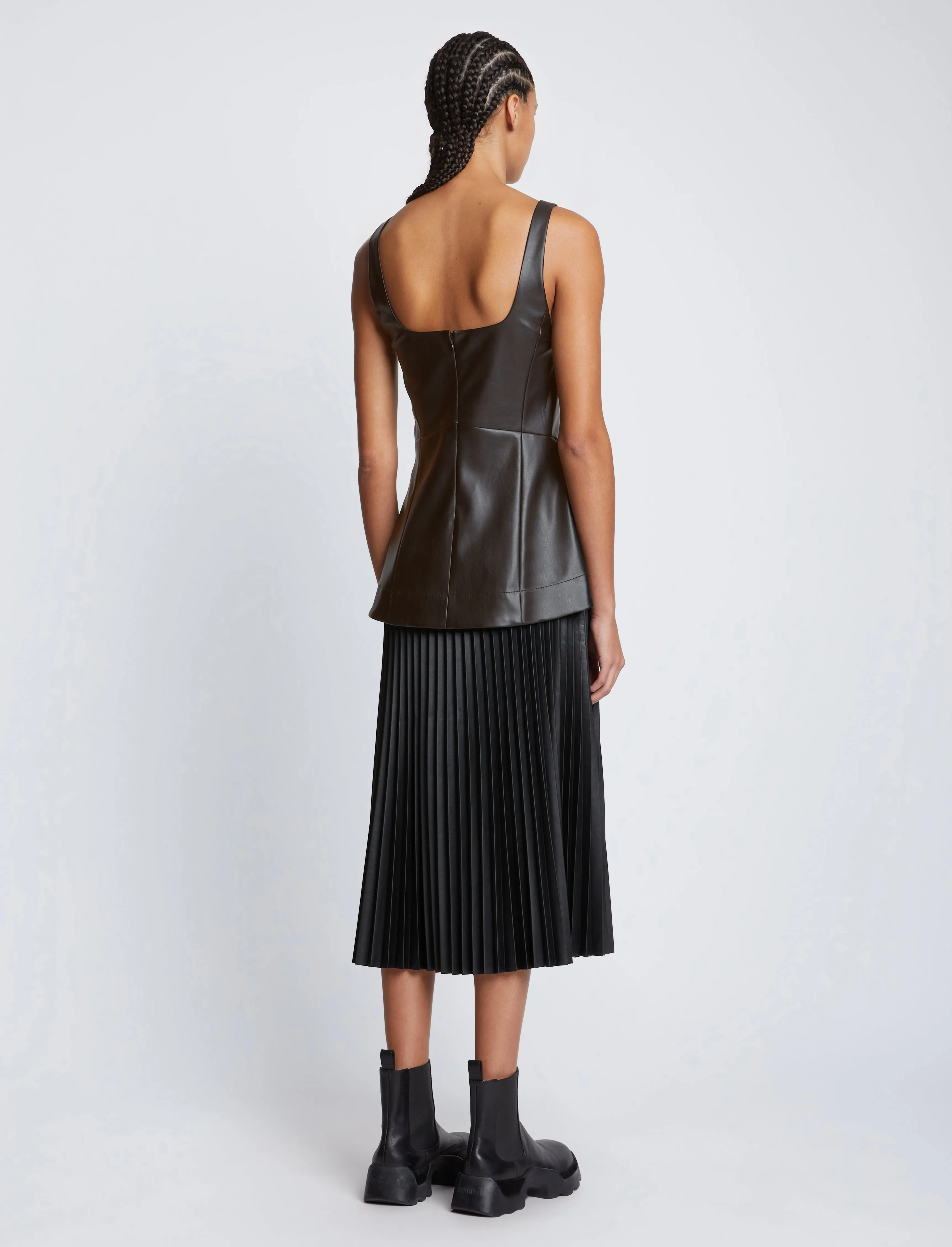 Faux Leather Bustier Top sold by Proenza Schouler product image thumbnail 5