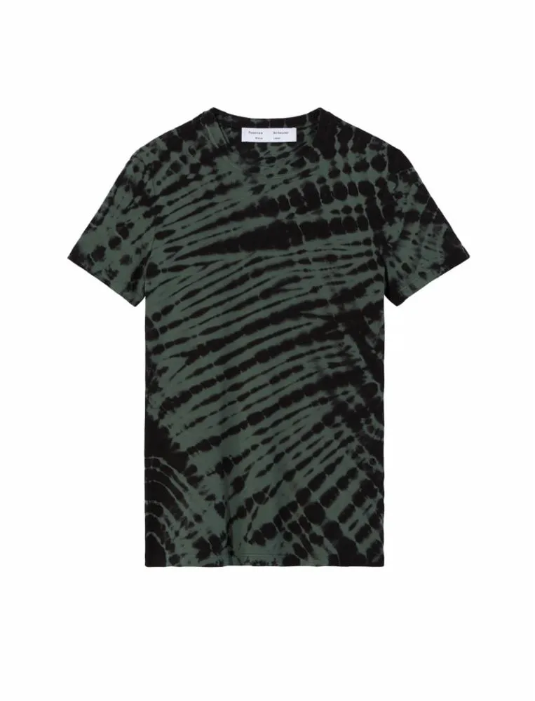 TIE DYE STRETCH JERSEY T-SHIRT - APRICOT/PEACH sold by Proenza Schouler