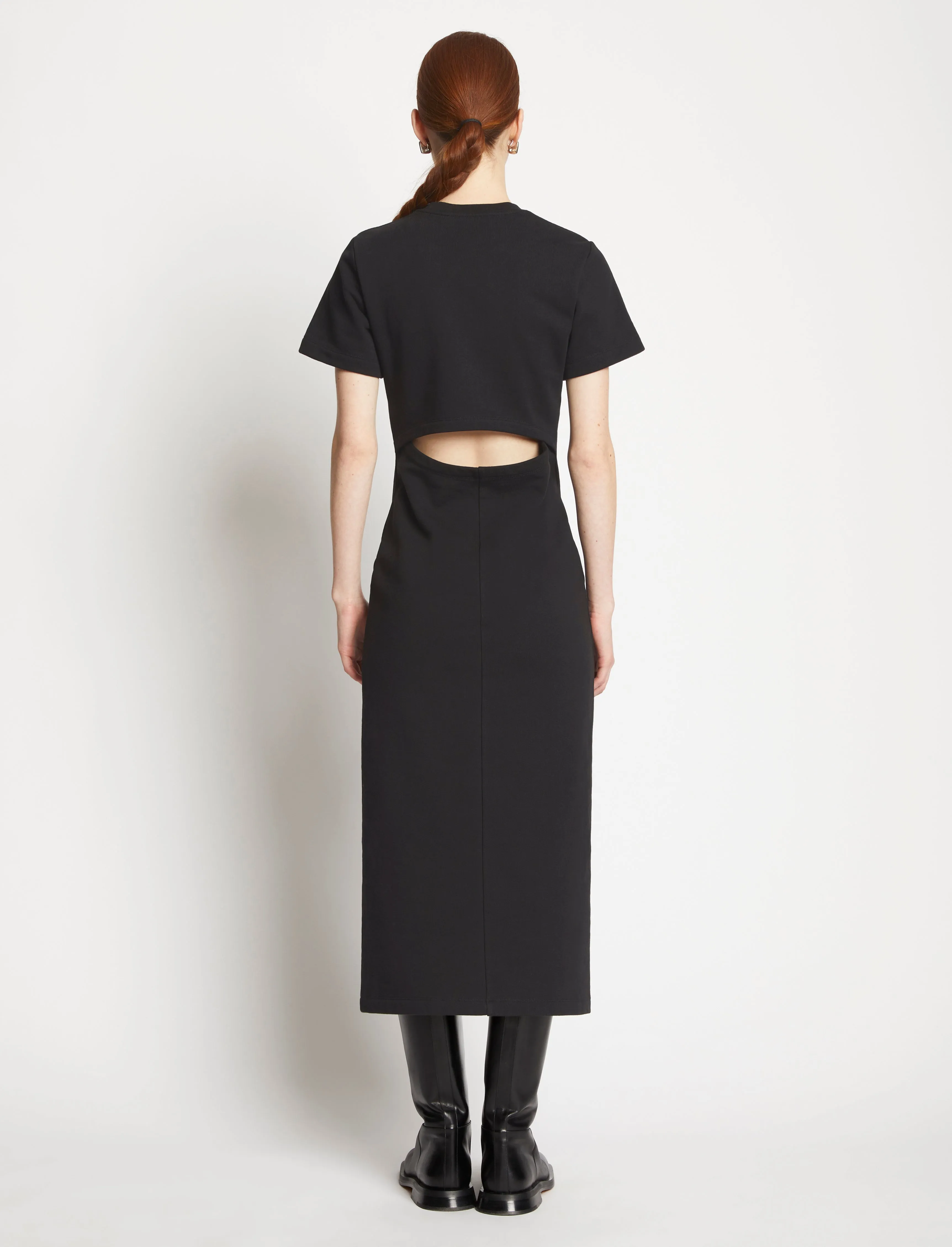 Short Sleeve Sweatshirt Dress - BLACK sold by Proenza Schouler product image thumbnail 4