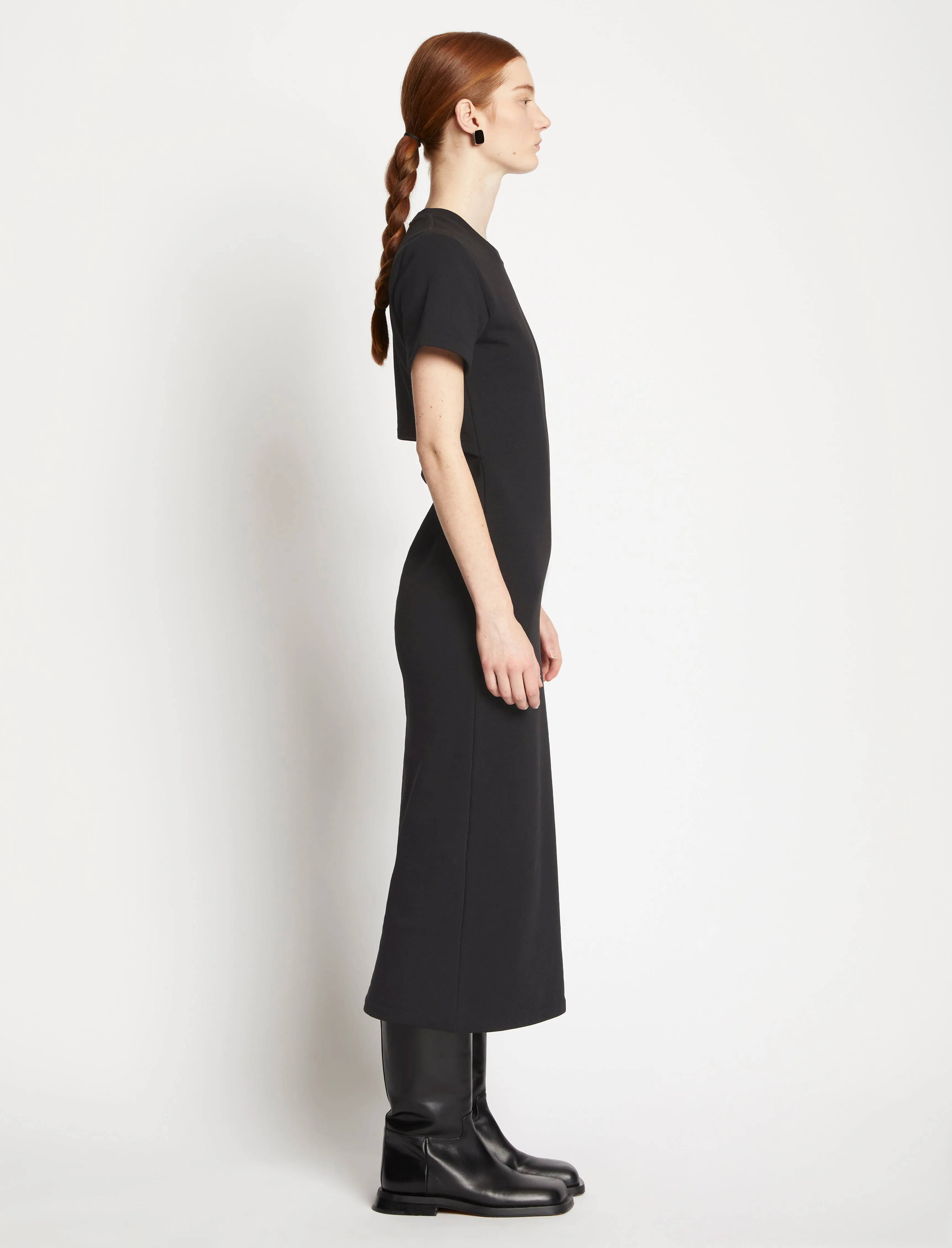 Short Sleeve Sweatshirt Dress - BLACK sold by Proenza Schouler product image thumbnail 3