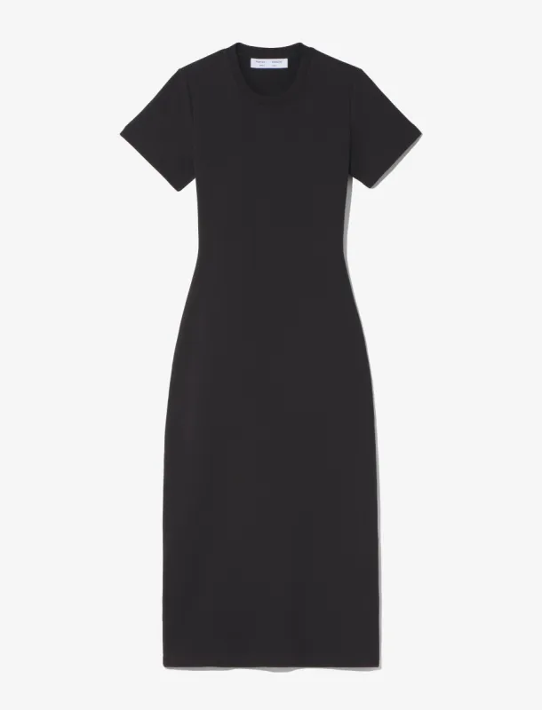 Short Sleeve Sweatshirt Dress - BLACK made by Proenza Schouler