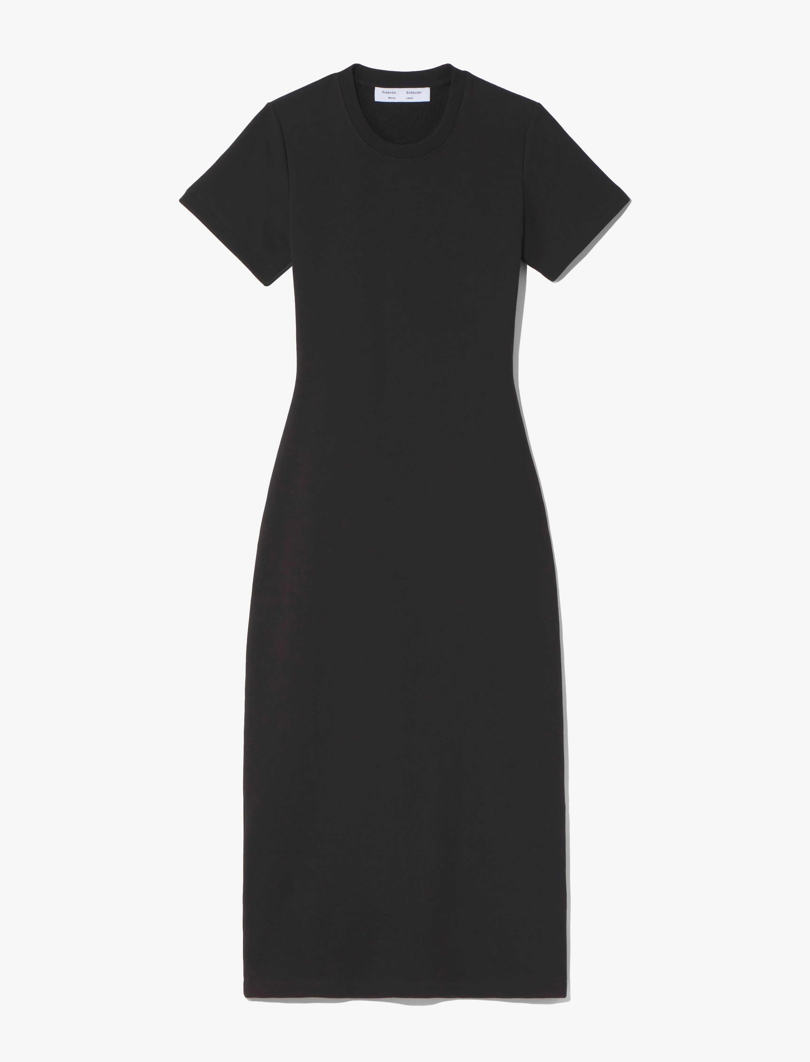 Short Sleeve Sweatshirt Dress - BLACK sold by Proenza Schouler
