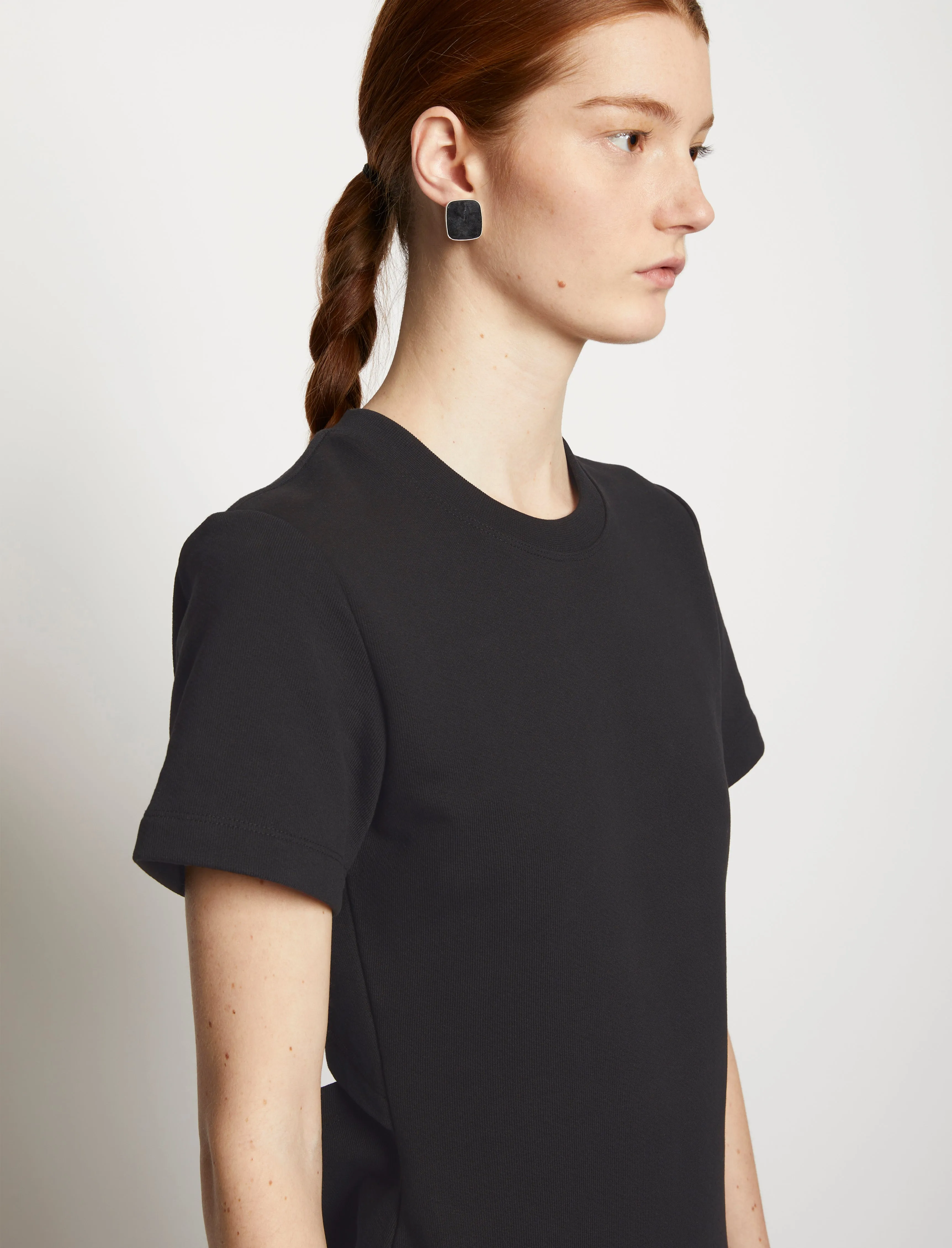 Short Sleeve Sweatshirt Dress - BLACK sold by Proenza Schouler product image thumbnail 5