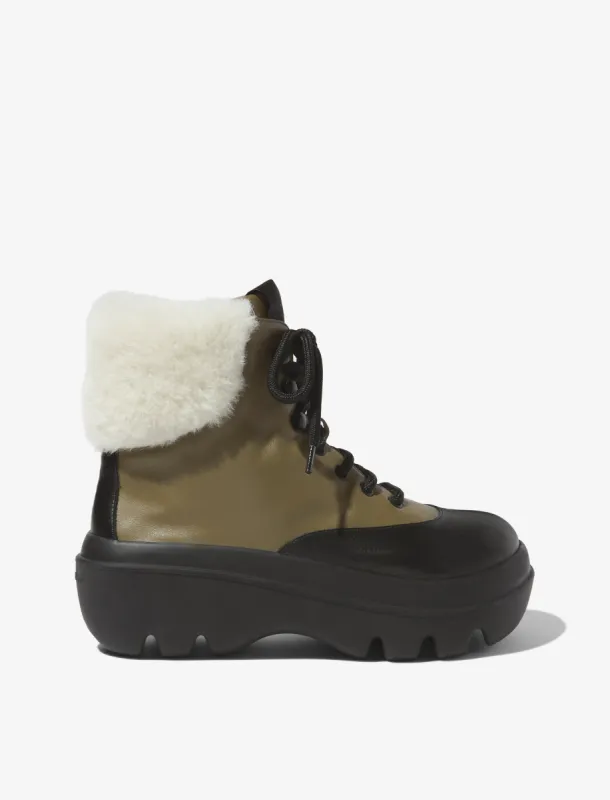 STORM HIKING BOOT - Military Green made by Proenza Schouler