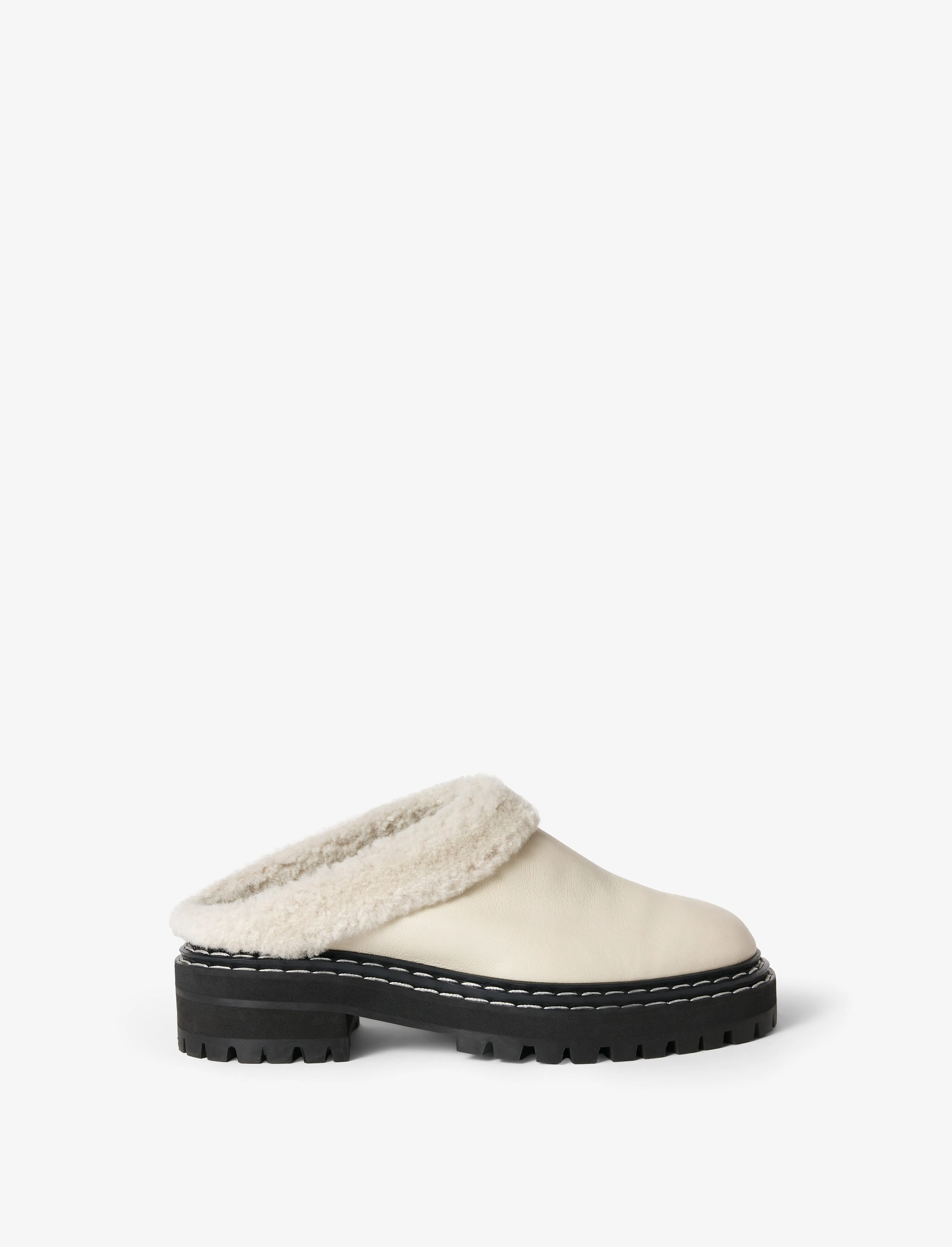 Shearling Lug Sole Mules sold by Proenza Schouler