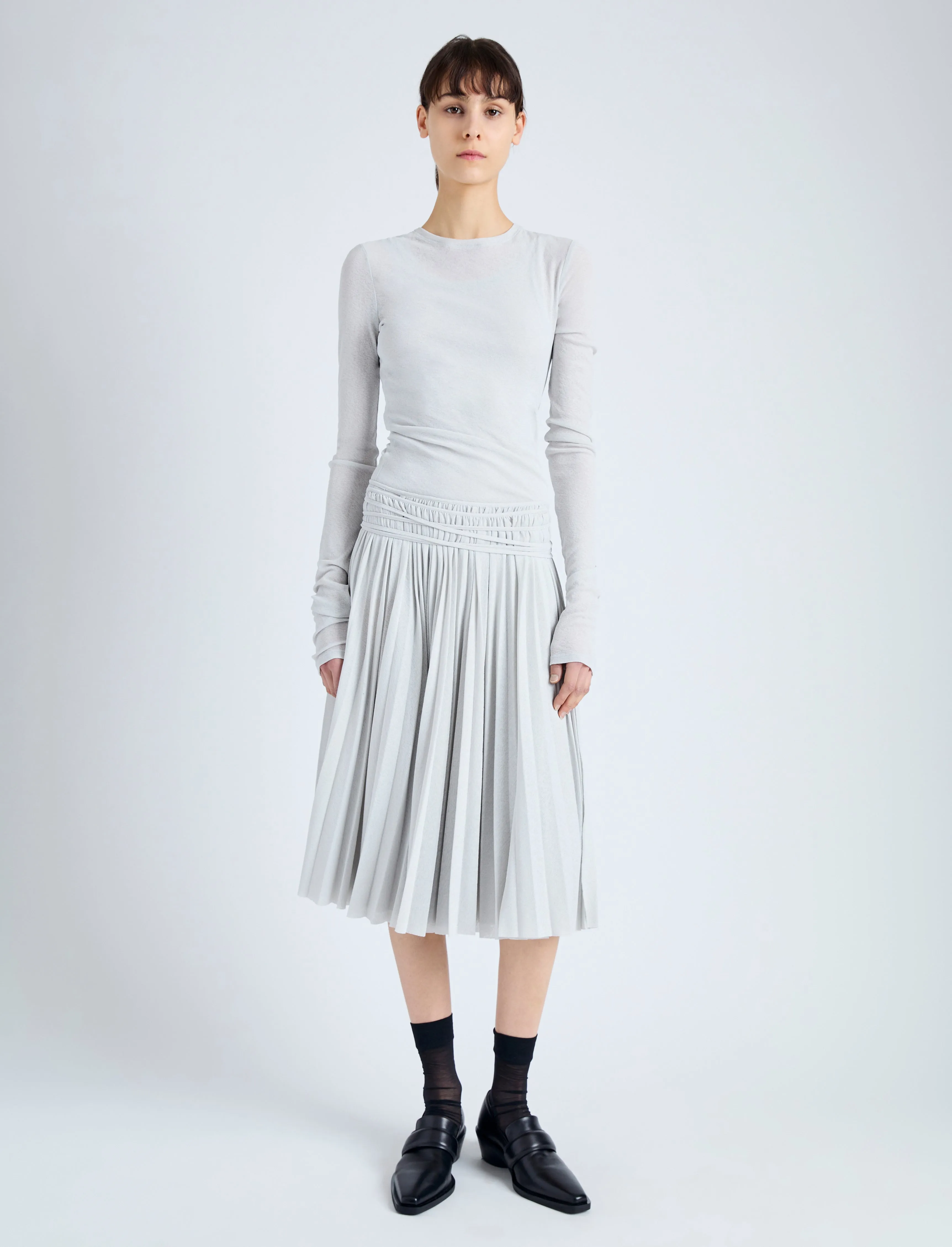 Roger Layered Top in Gauzy Jersey sold by Proenza Schouler product image thumbnail 3