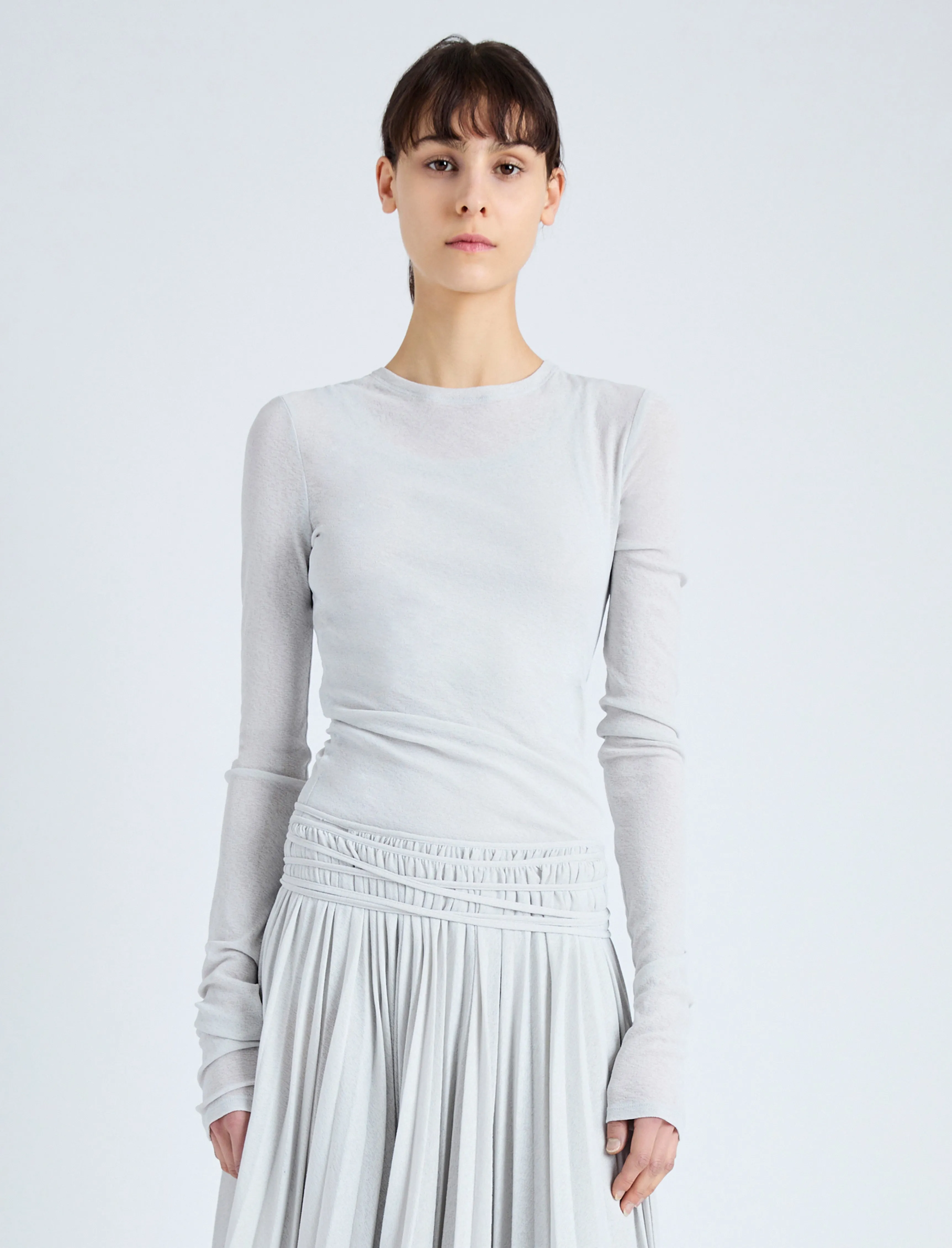 Roger Layered Top in Gauzy Jersey sold by Proenza Schouler product image thumbnail 2