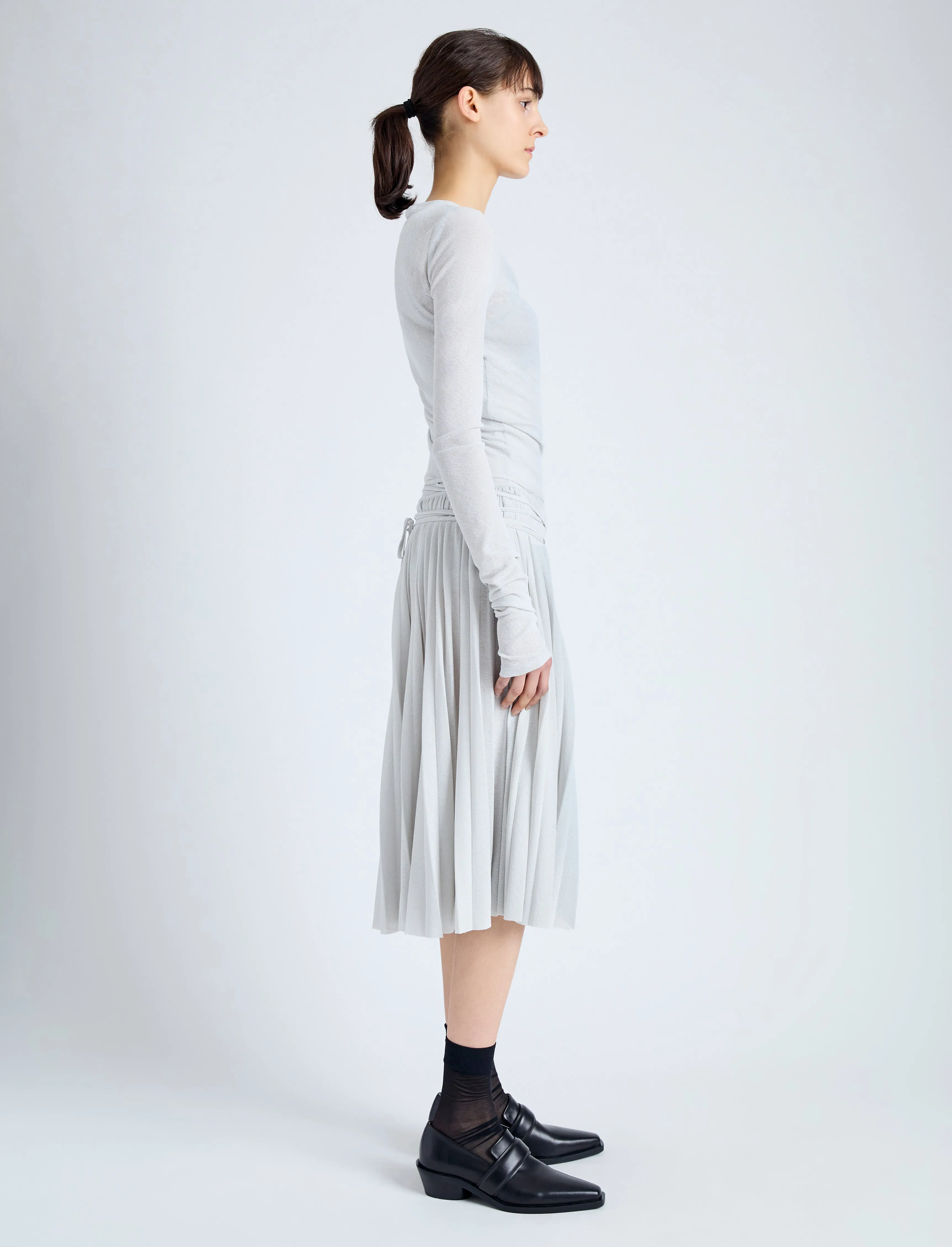 Roger Layered Top in Gauzy Jersey sold by Proenza Schouler product image thumbnail 4