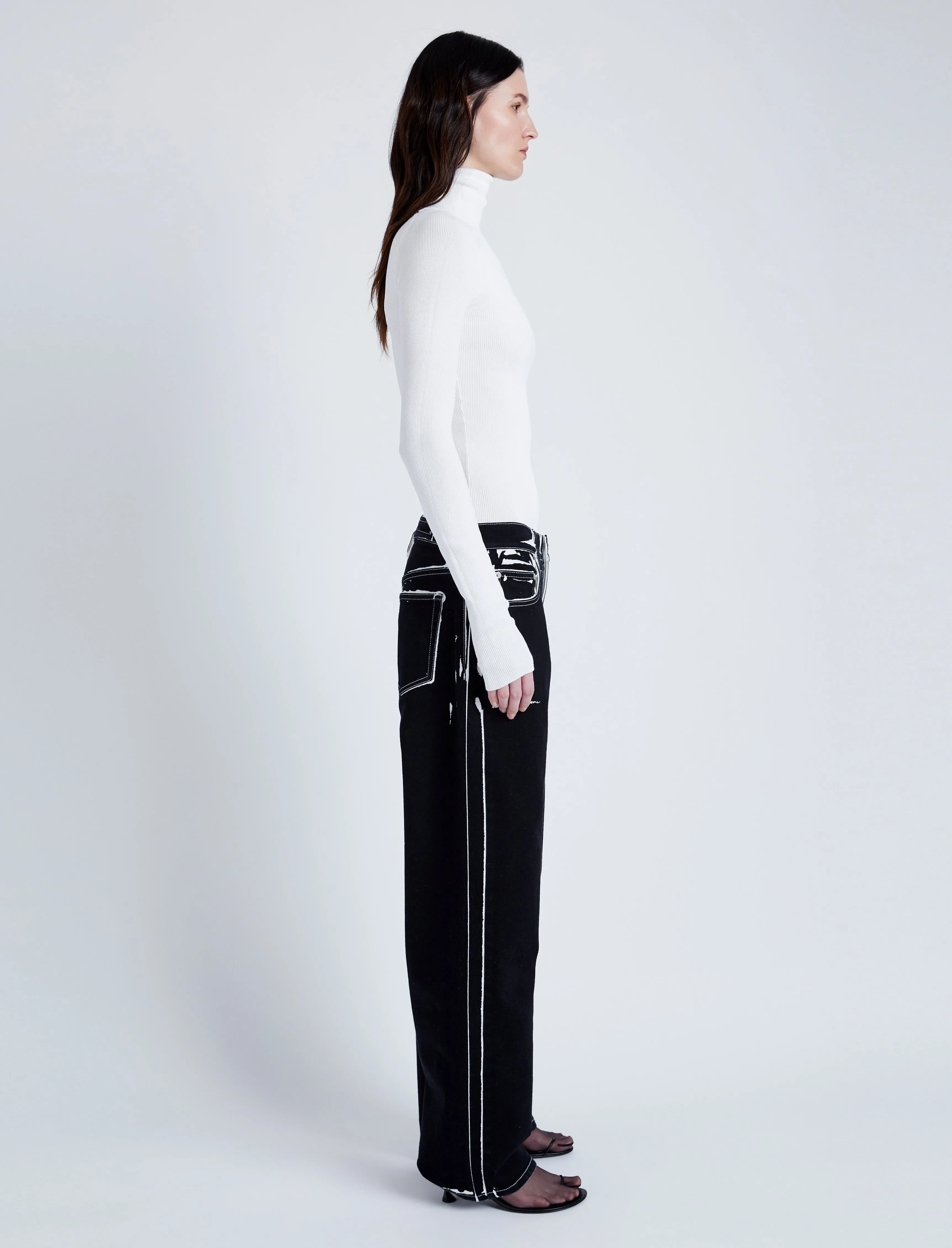 Fox Top In Matte Viscose Rib sold by Proenza Schouler product image thumbnail 4