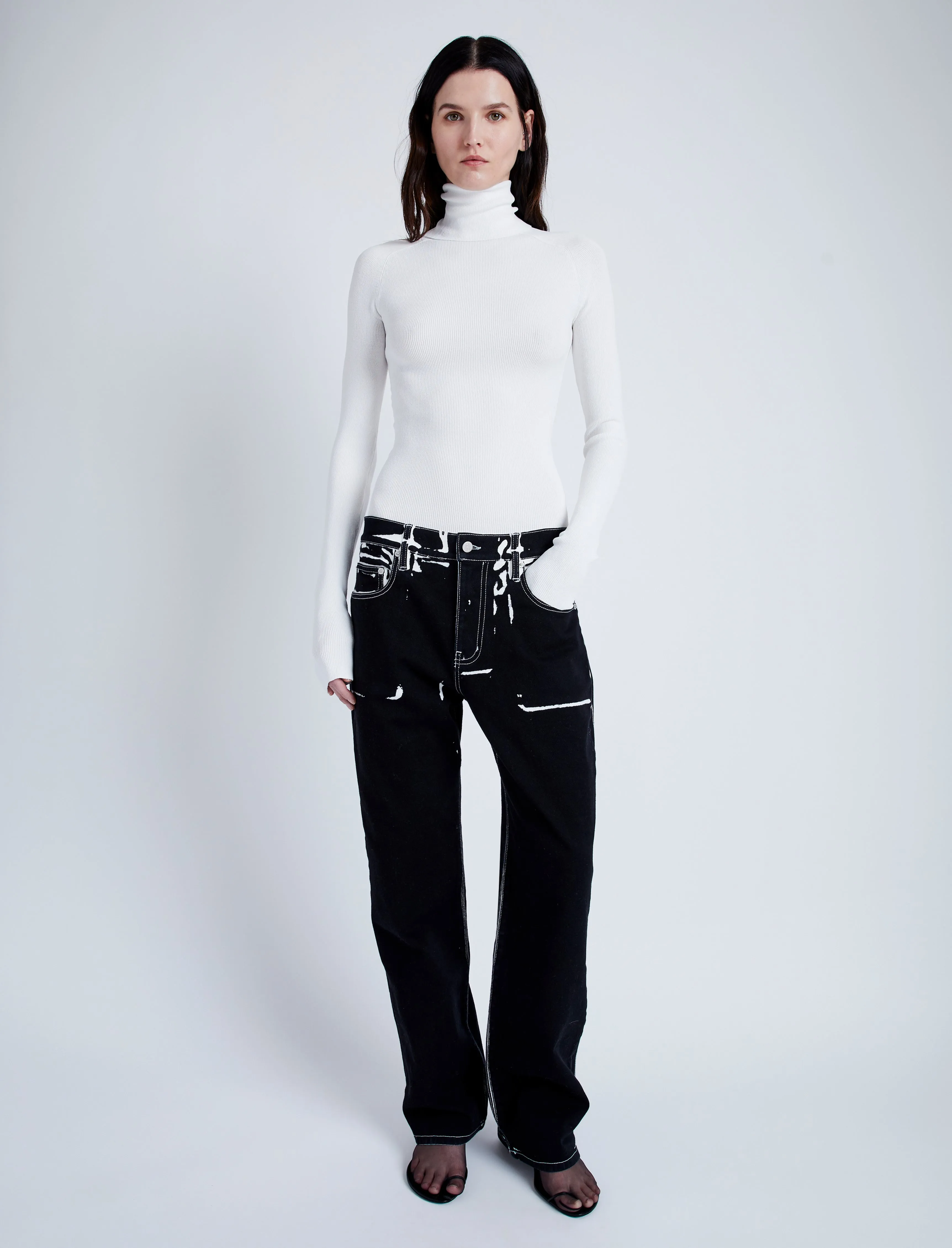 Fox Top In Matte Viscose Rib sold by Proenza Schouler product image thumbnail 3