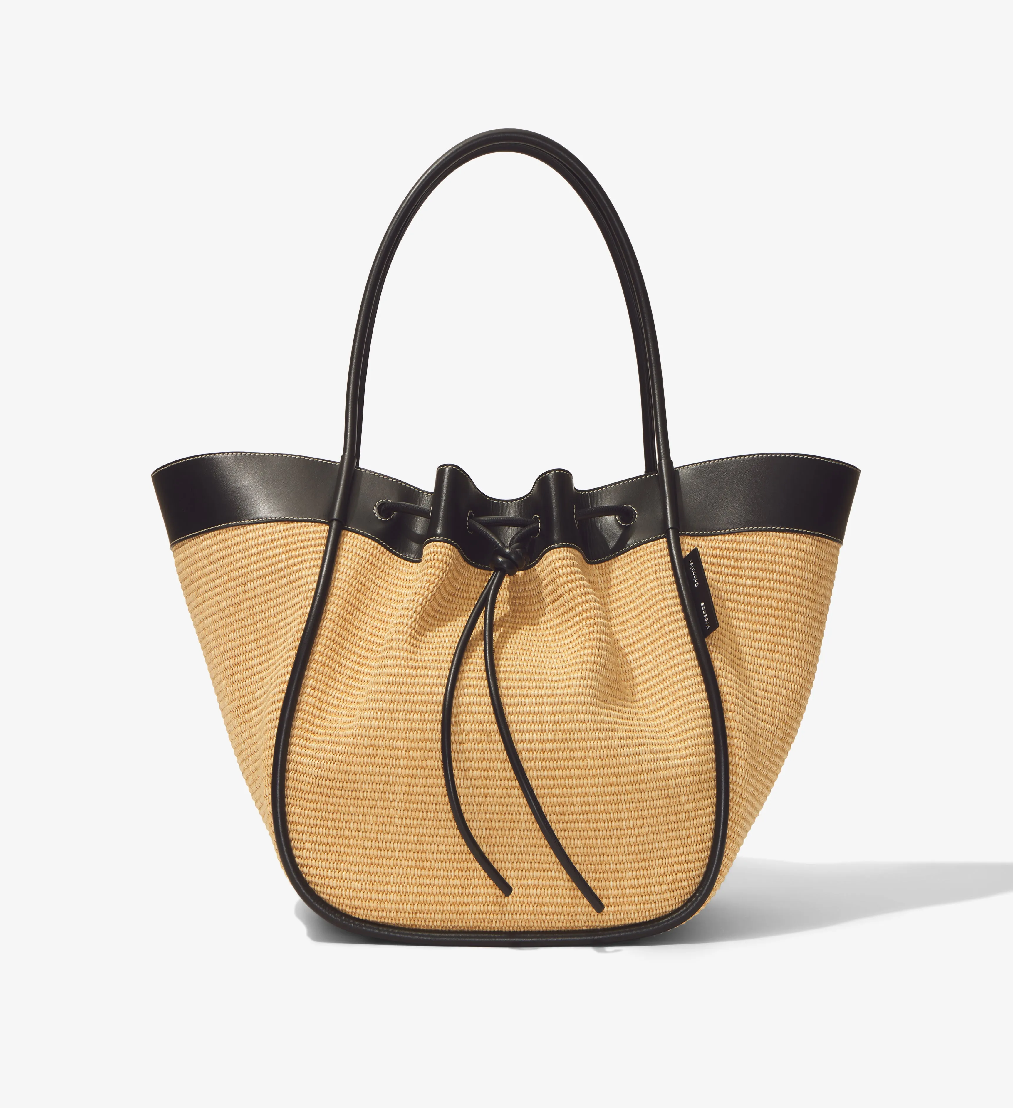 XL Ruched Tote in Raffia sold by Proenza Schouler