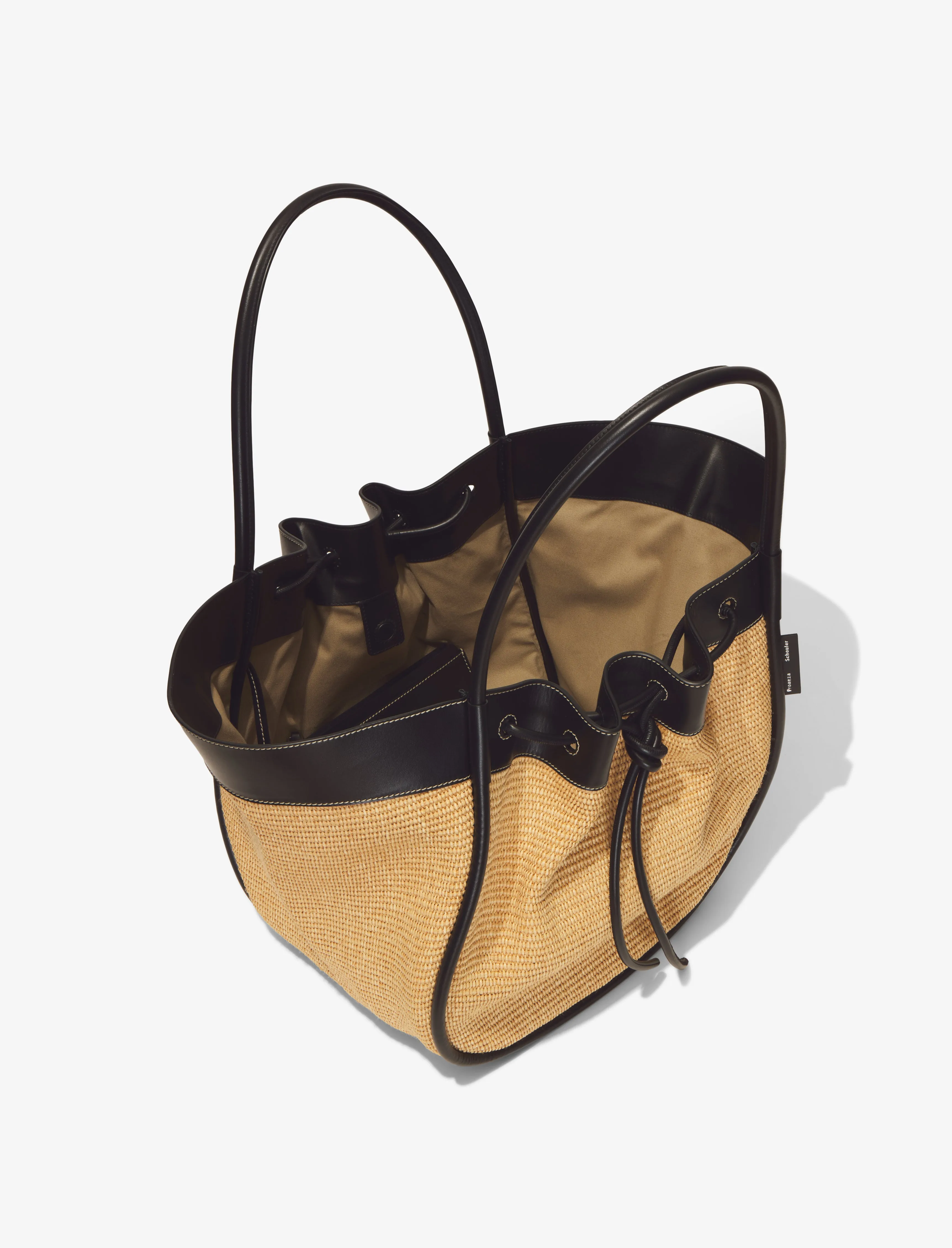 XL Ruched Tote in Raffia sold by Proenza Schouler product image thumbnail 5