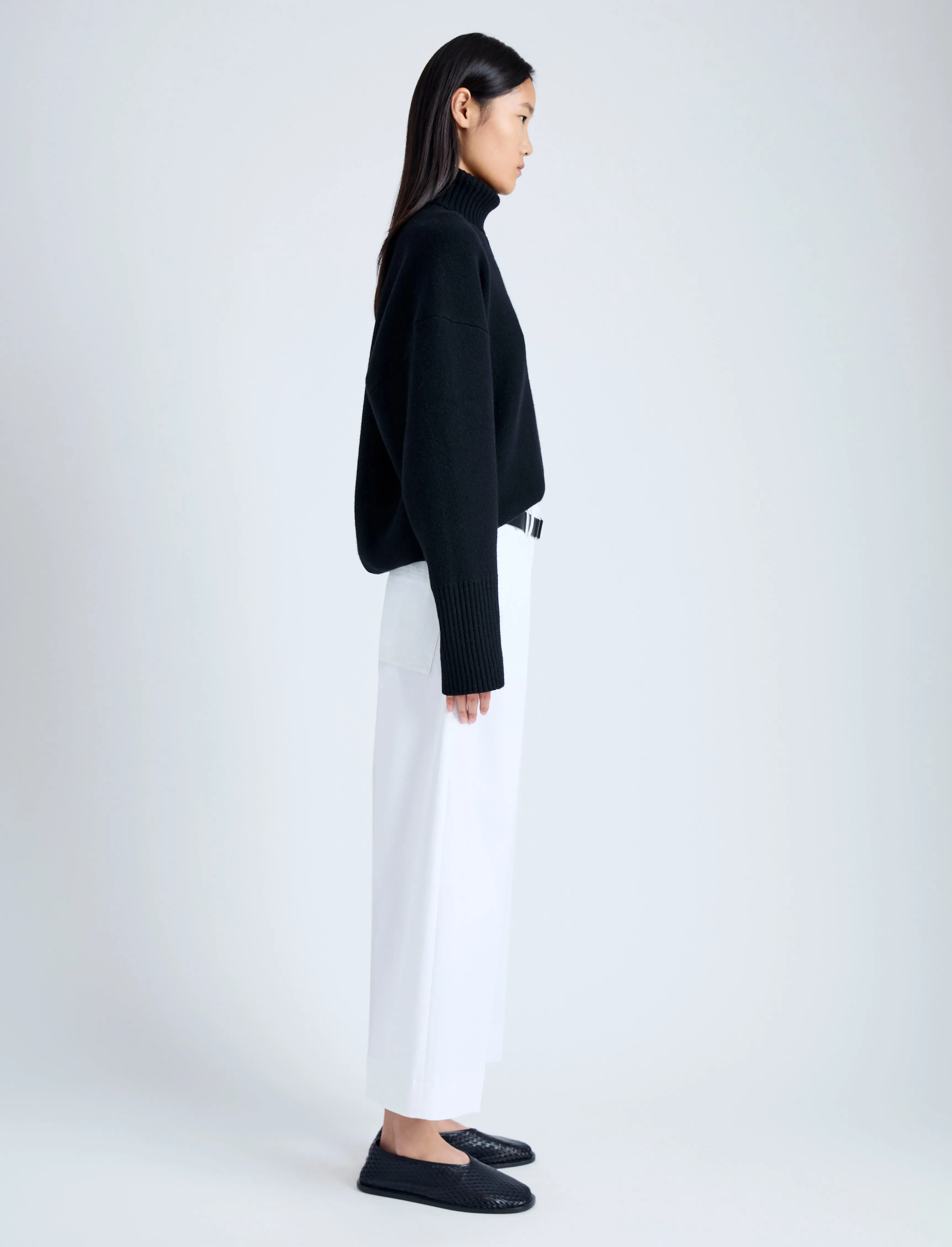 Amara Pant in Organic Cotton Twill sold by Proenza Schouler product image thumbnail 3