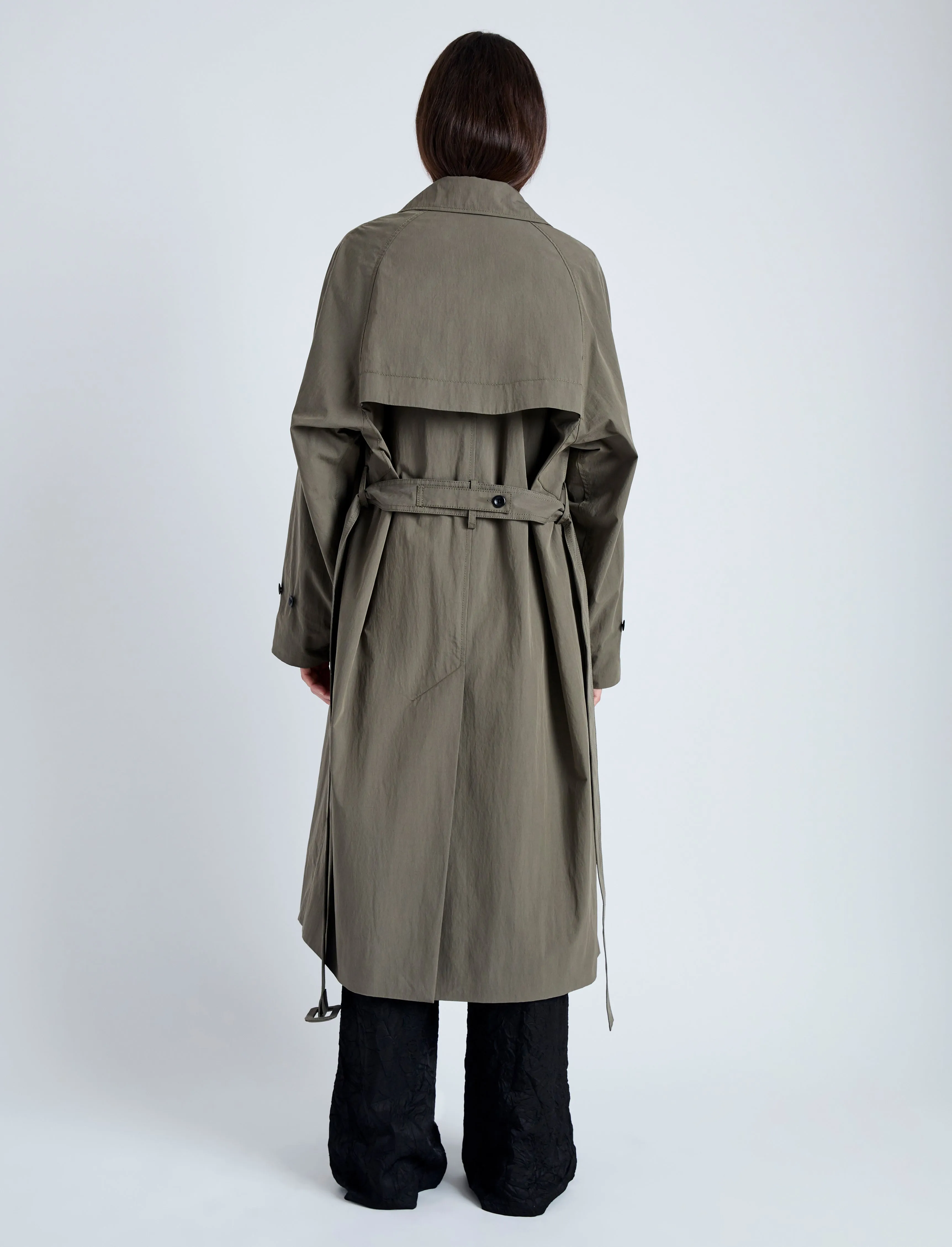 Clark Trench Coat in Cotton Nylon sold by Proenza Schouler product image thumbnail 4