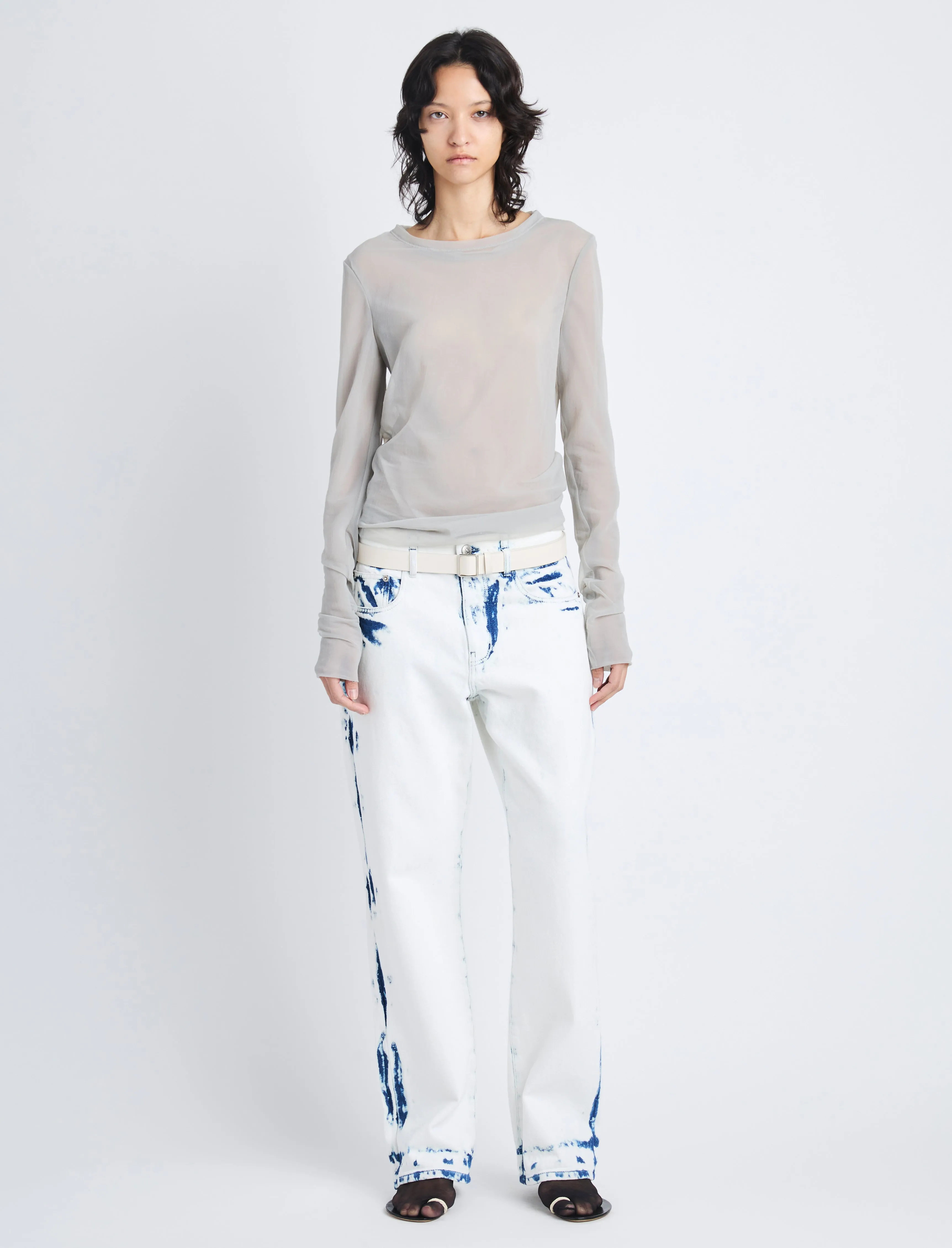 Dara Layered Top in Technical Nylon Jersey sold by Proenza Schouler product image thumbnail 2