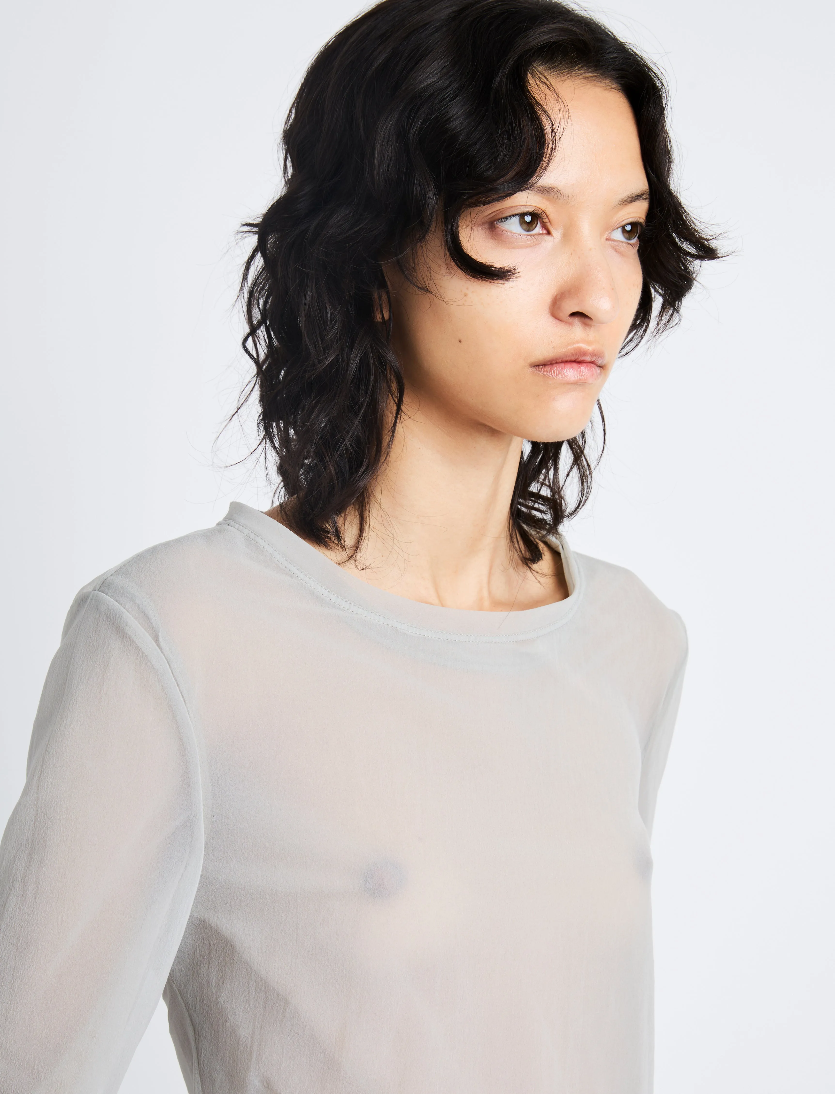 Dara Layered Top in Technical Nylon Jersey sold by Proenza Schouler product image thumbnail 5